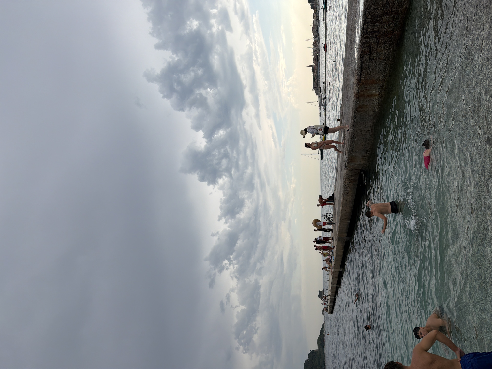 Summer afternoon on the water and beaches of Budva