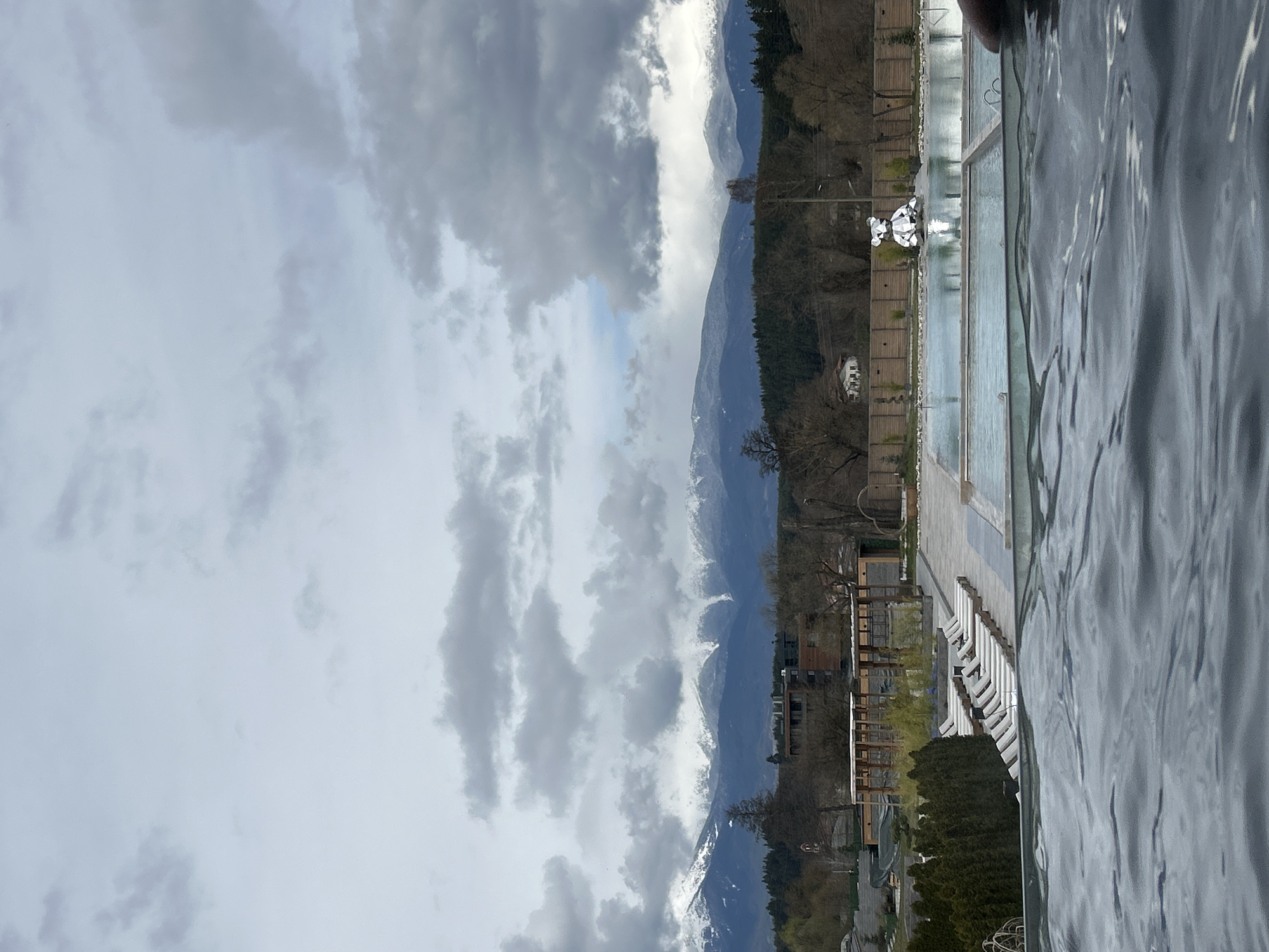 Thermal mineral pools captured at Bulgarian mountain resort