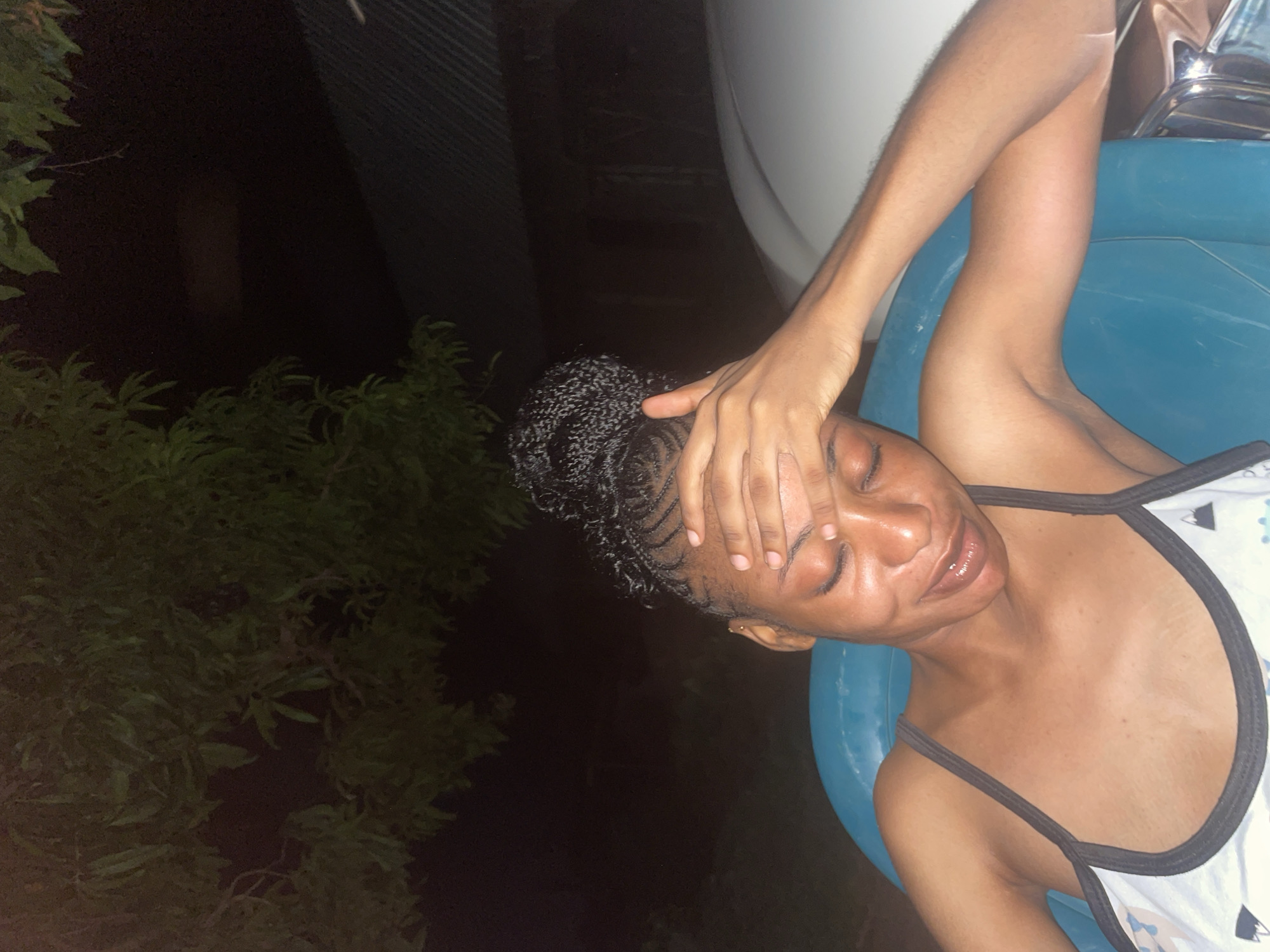 Late-night outdoor hangout in Lafia, Nigeria