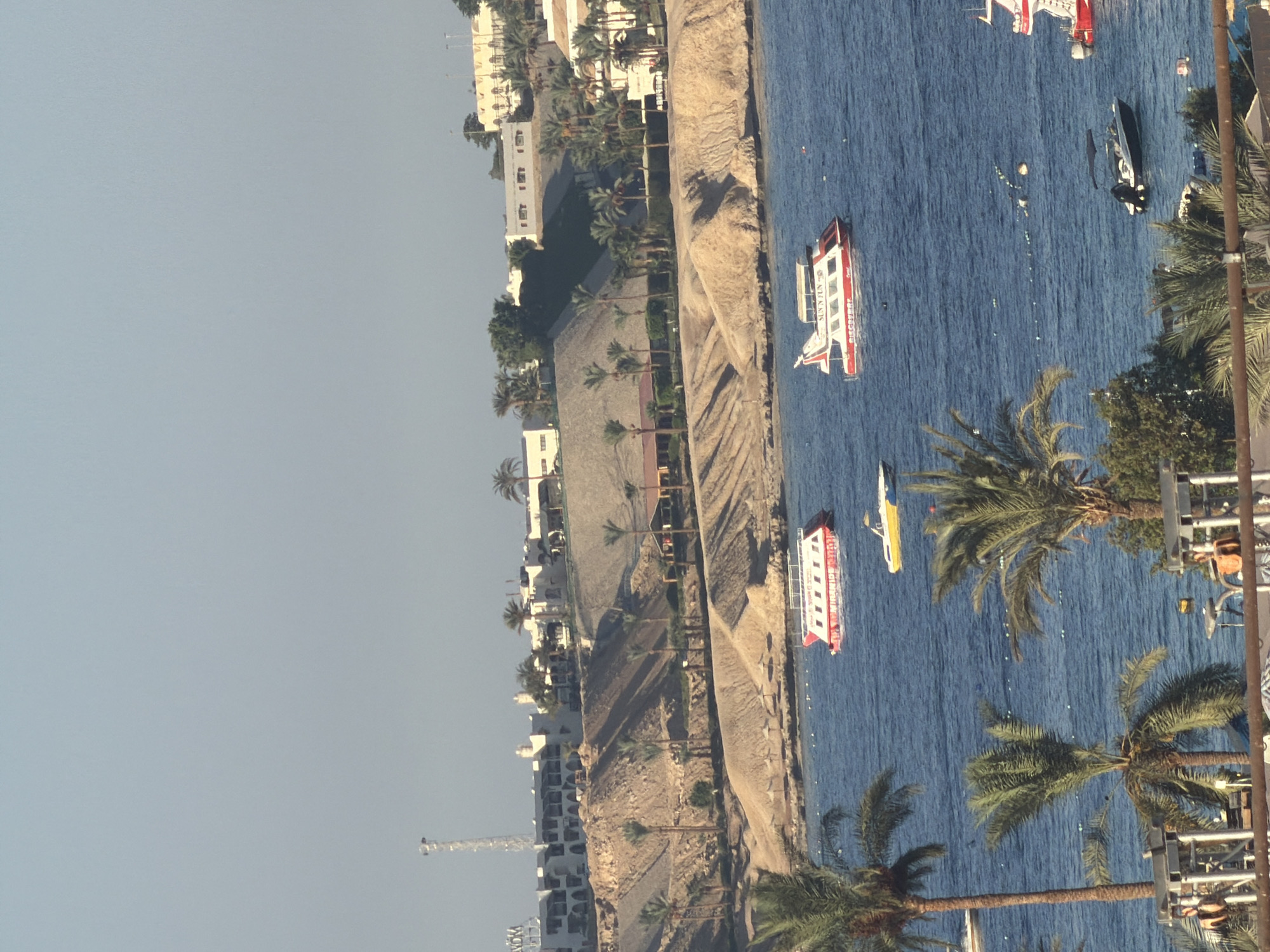 Sharm El Sheikh promenade life on a sunny afternoon