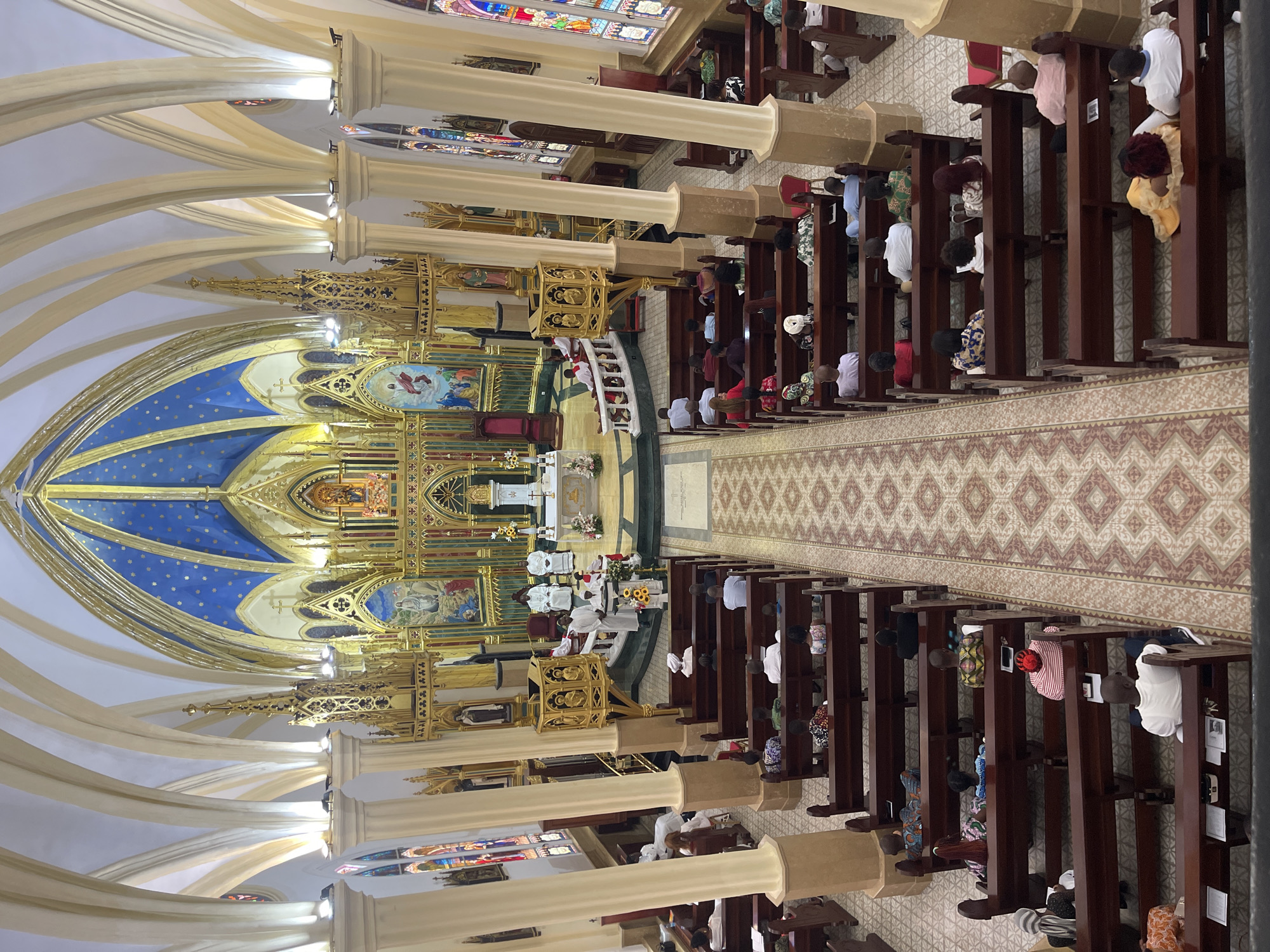 Morning service documented at Malabo Cathedral, Equatorial Guinea