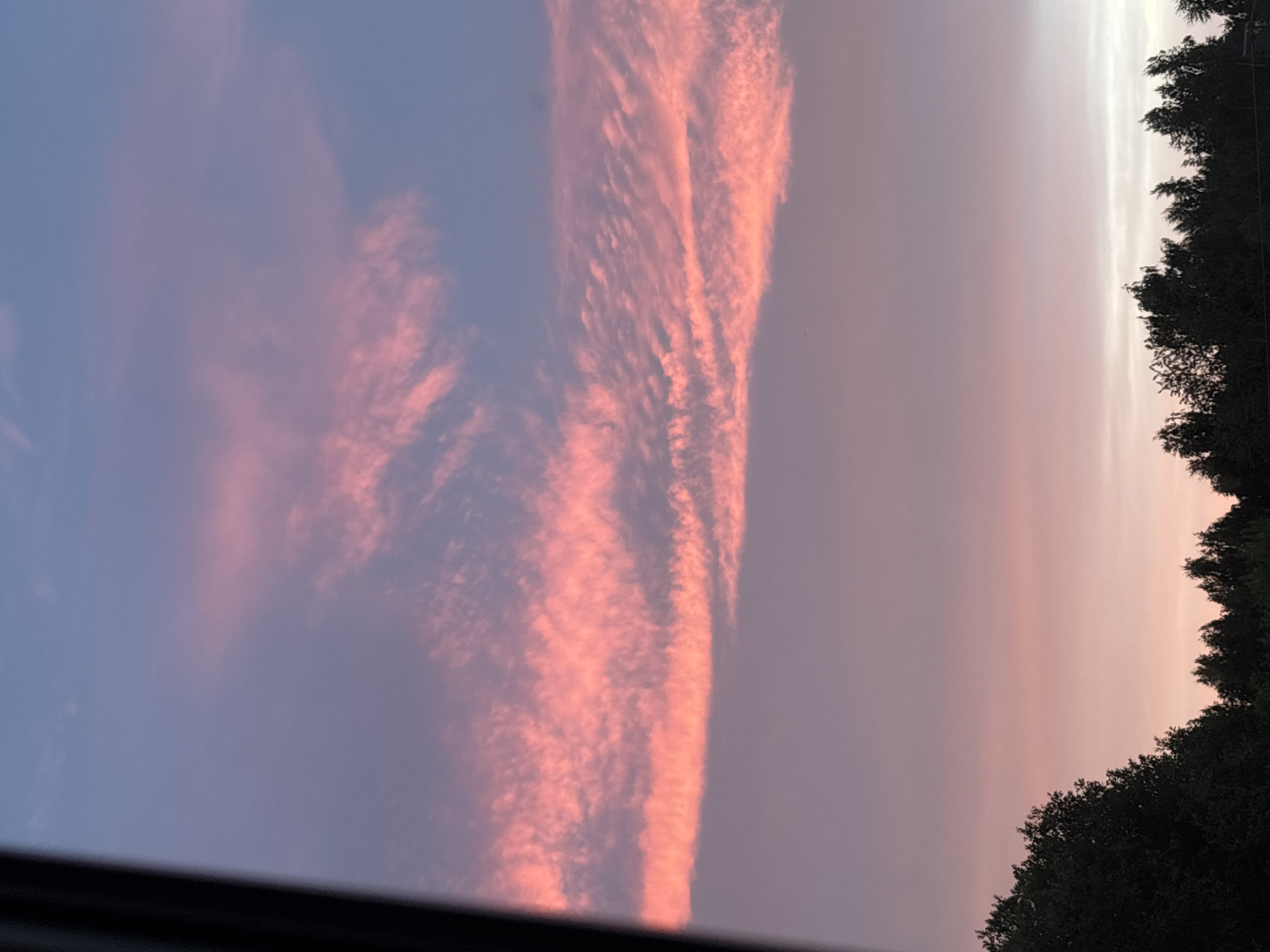 Vivid summer sunset over Pavlovo, Russia