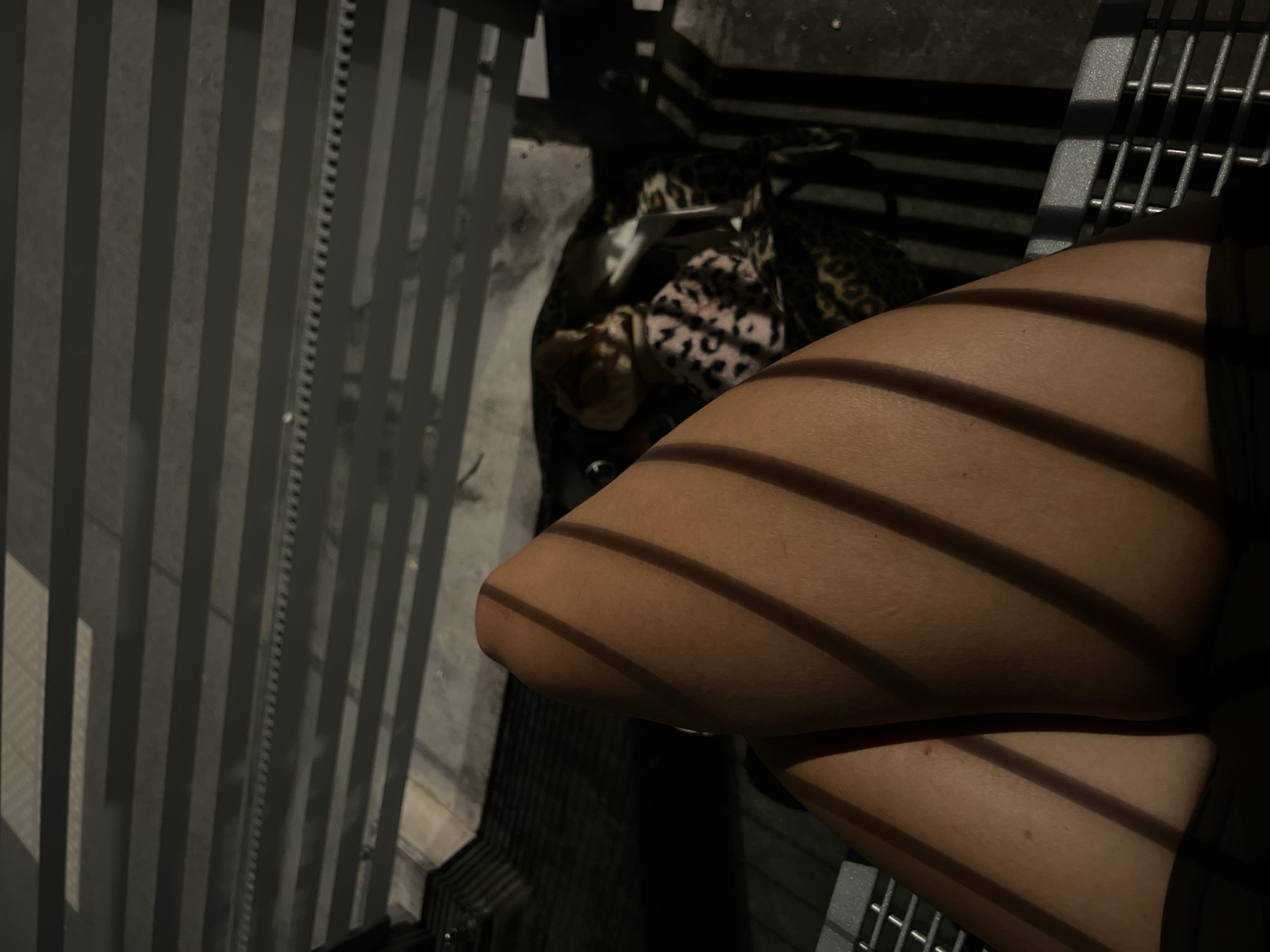 Relaxing outdoors in Ohlstadt under striped afternoon shadows