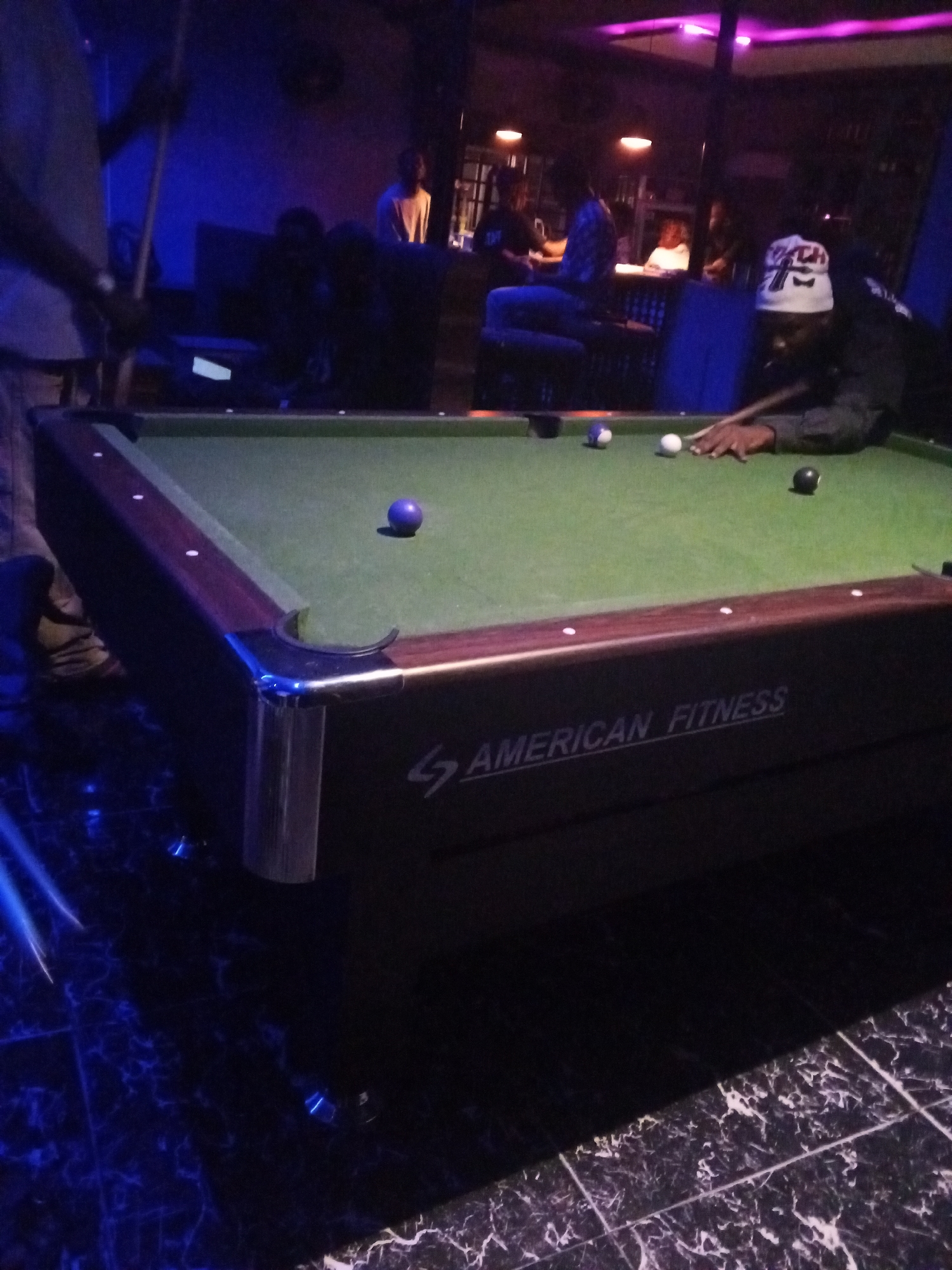 Evening pool game captured at Lokoja entertainment venue