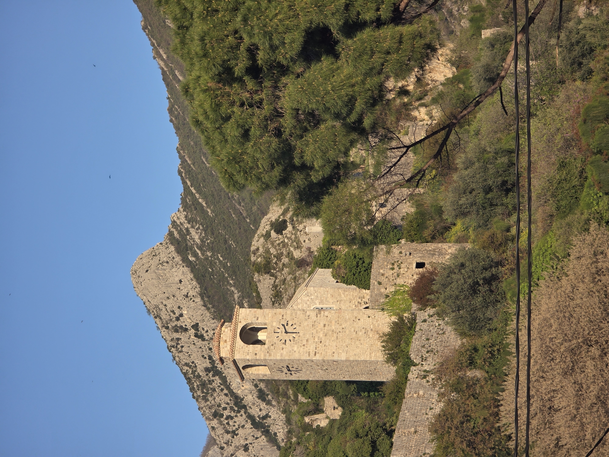 Historic clock tower documented in Stari Bar, Montenegro