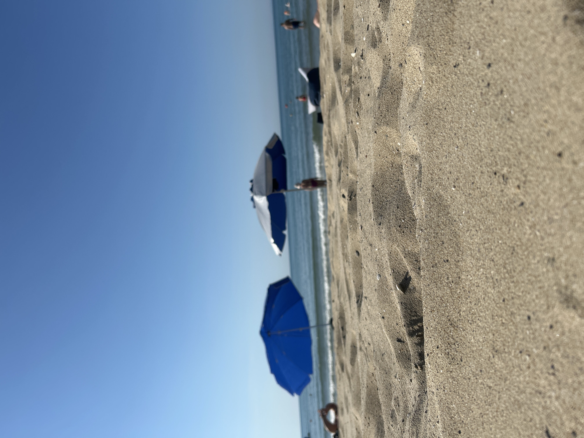 Sandy beach morning in Sveti Vlas, Bulgaria