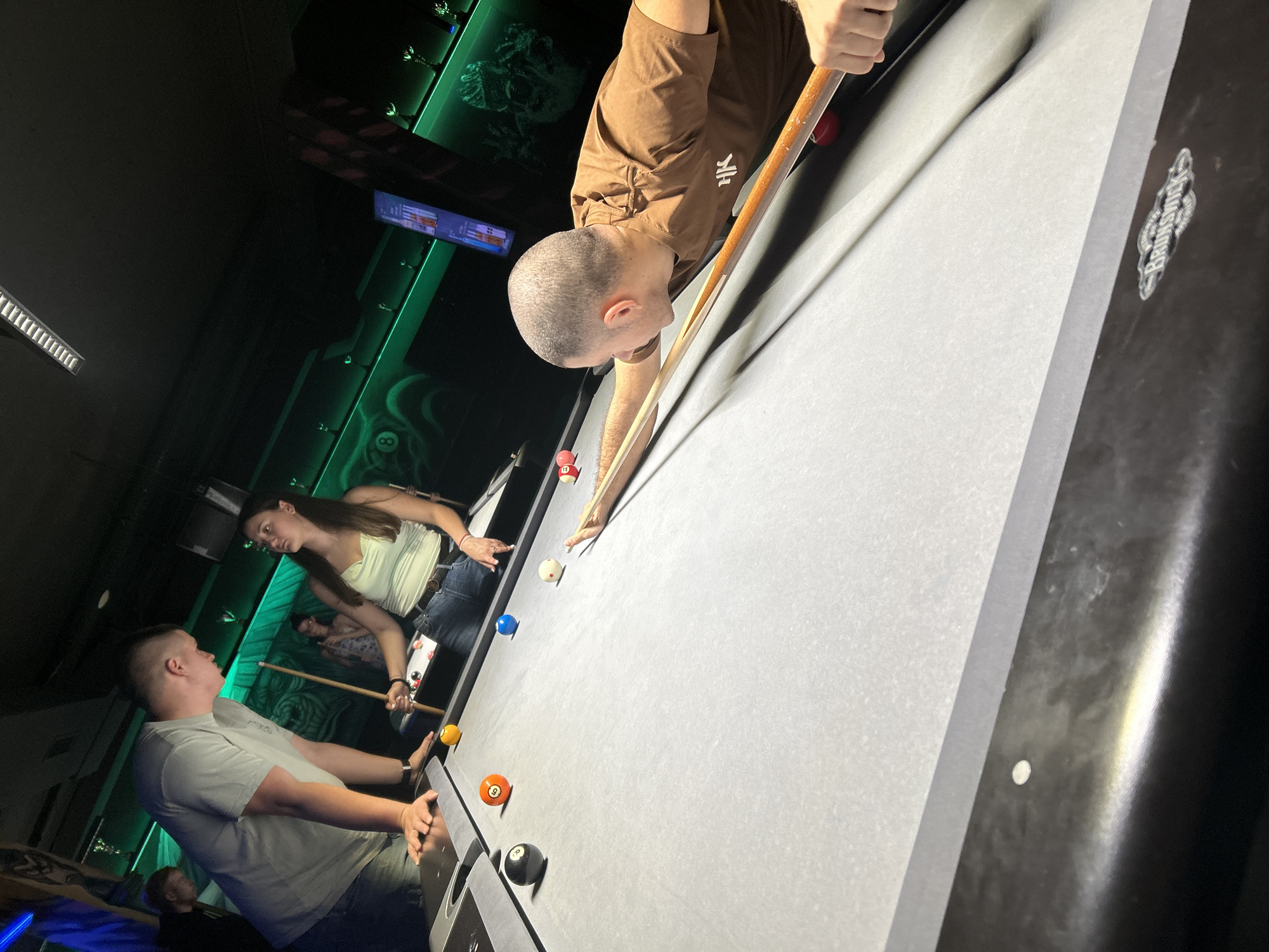 Evening pool games documented at Sofia billiards halls