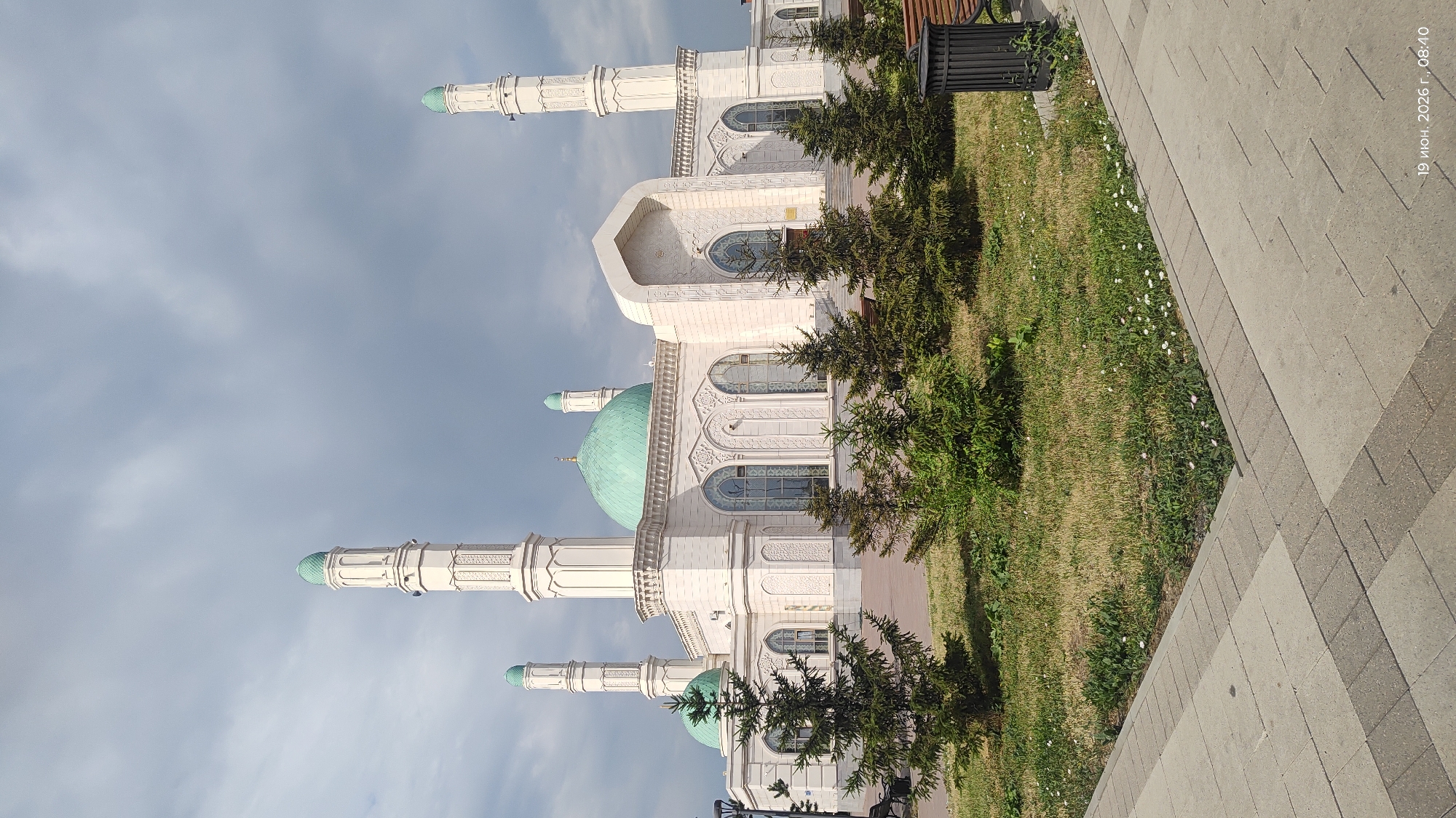 Inside and outside Hazrat Sultan Mosque, Astana