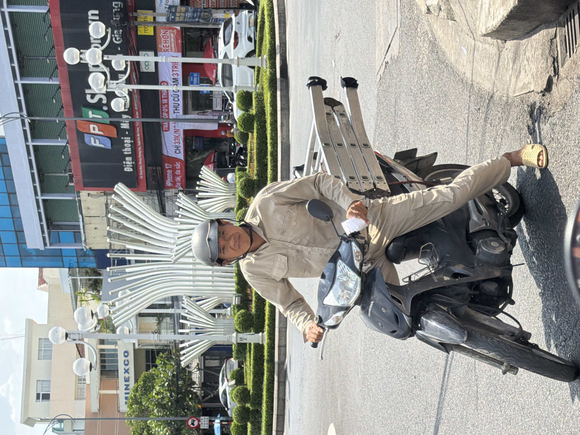 Morning traffic moves through Nha Trang's busy streets