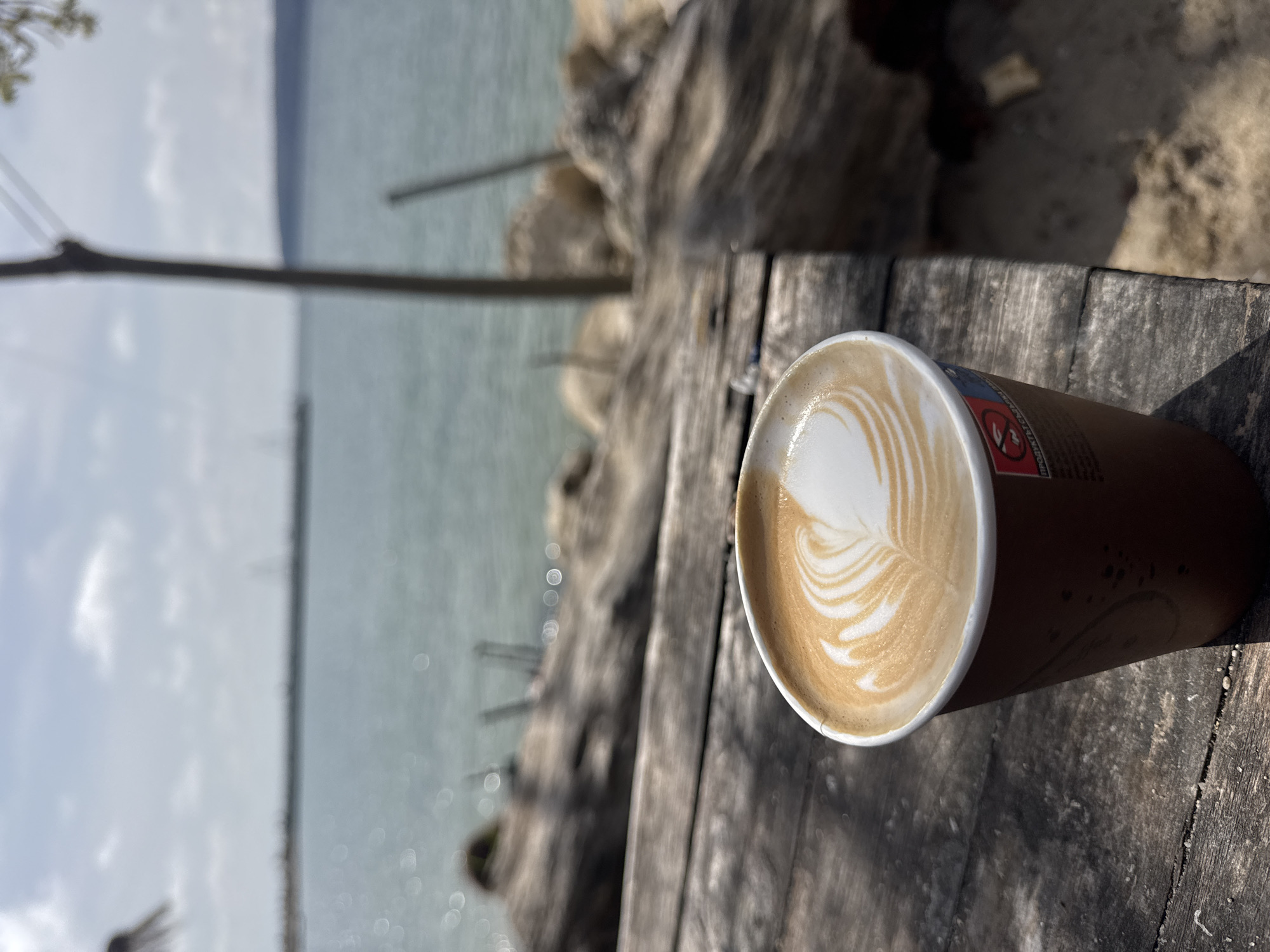 Morning coffee with latte art captured in coastal Varna