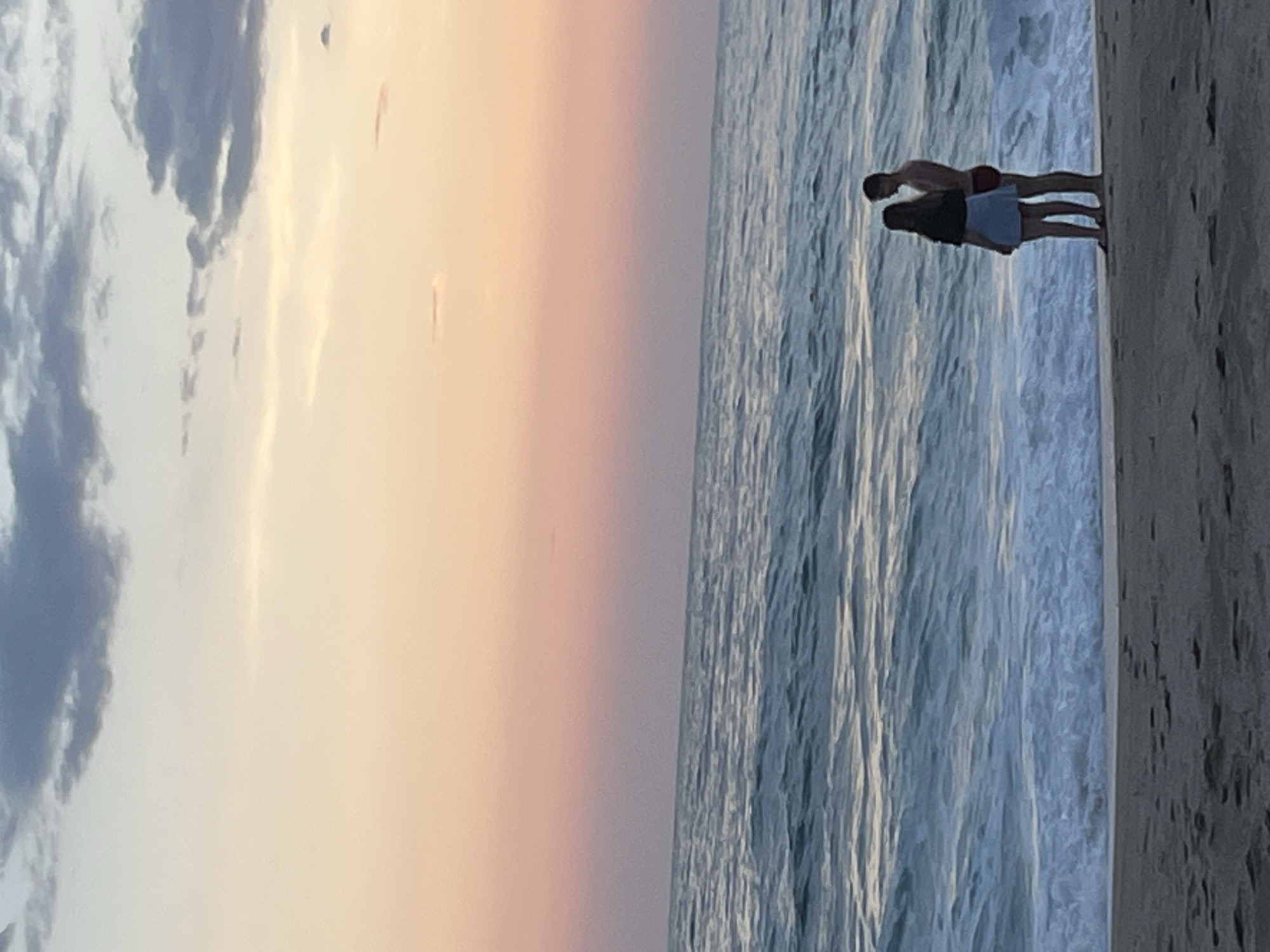 Evening beach activities captured along Alanya Turkey coastline