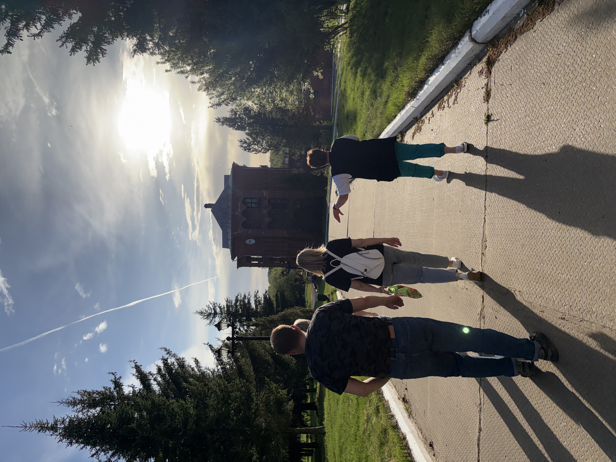 Afternoon life documented in Zavod Mikhailovskii, Russia lakeside community