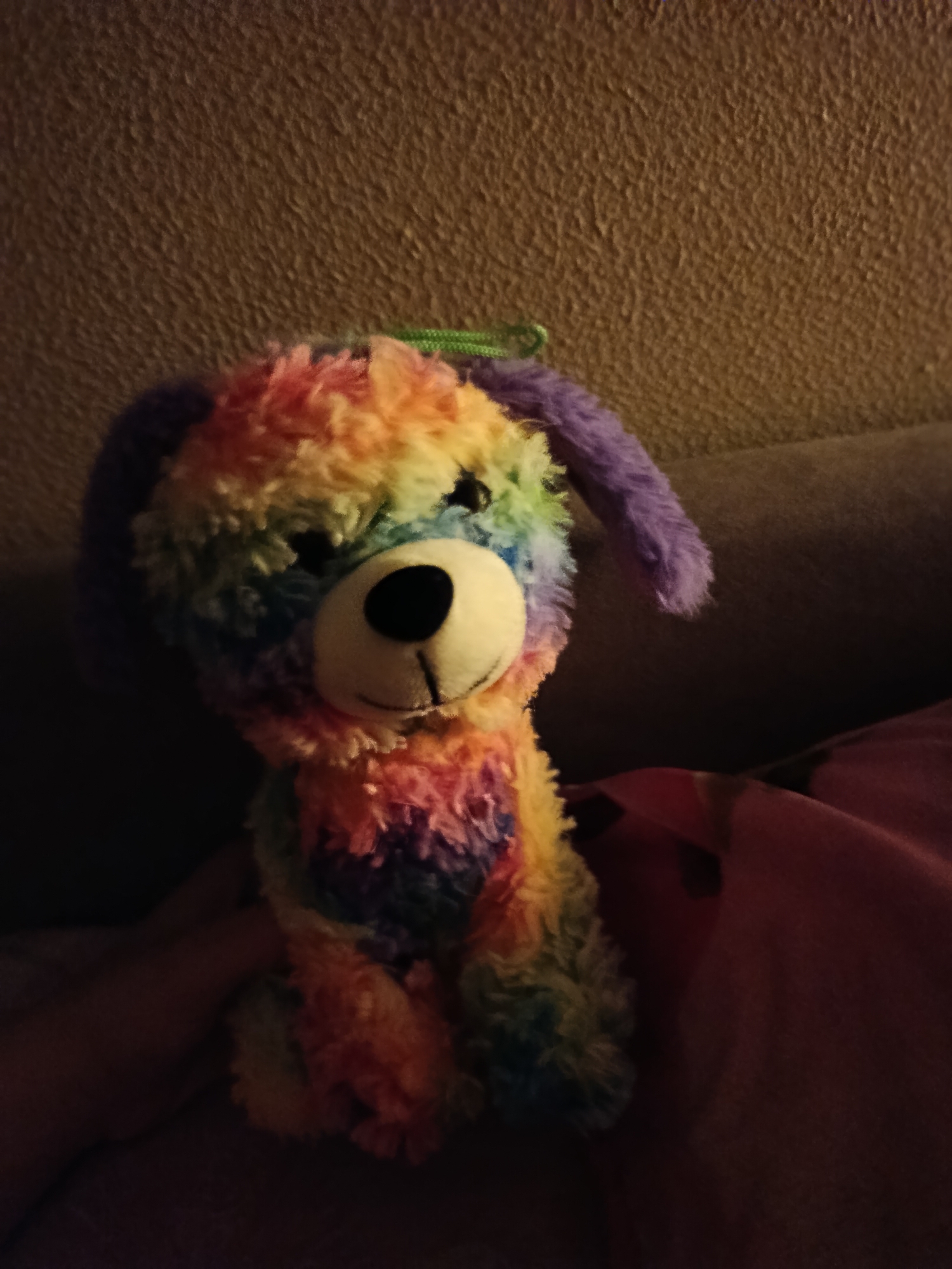 Quiet evening at home in Odesa, warm lamp and plush toy