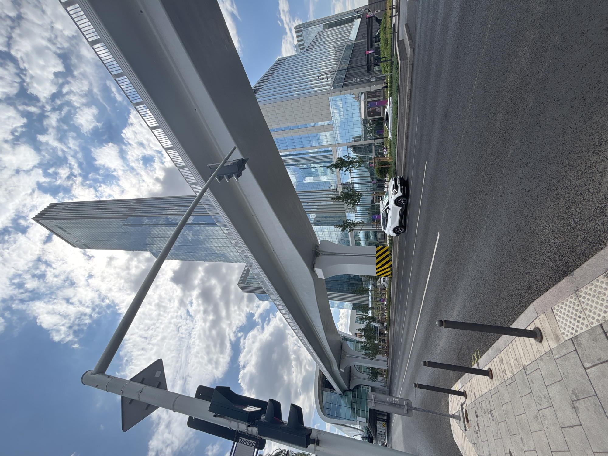 Street-level angles on Astana's modern urban architecture