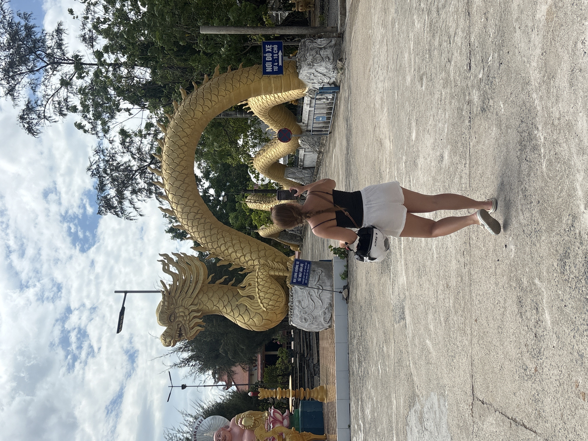 Buddhist temple complex documented in early morning Cam Ranh visit