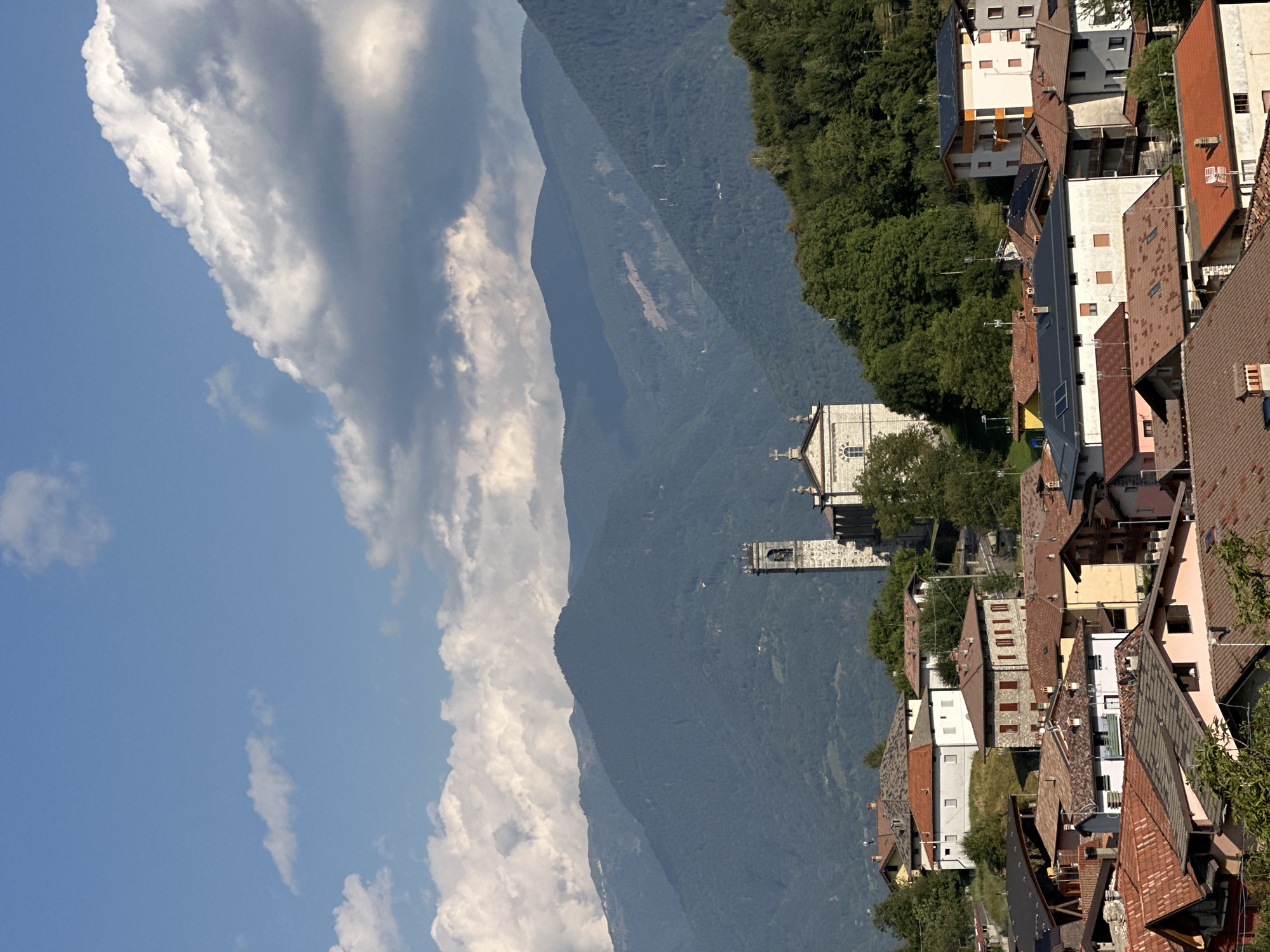 Alpine village of Ossimo Inferiore, terracotta rooftops and all