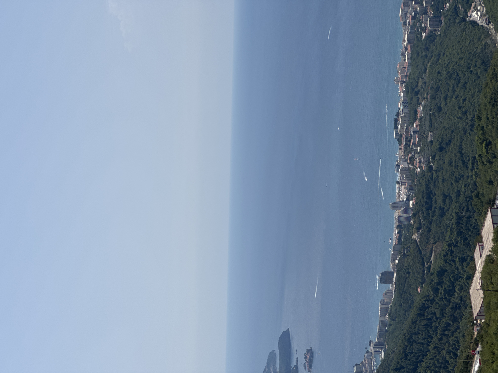 Aerial views of the Montenegrin Adriatic coastline near Budva