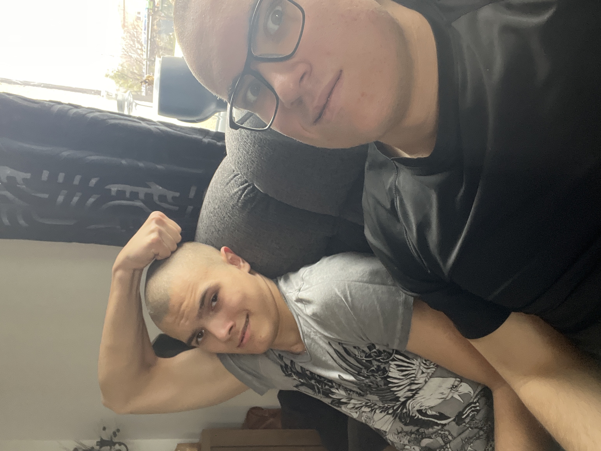 Two people photographed indoors in Burgas residence