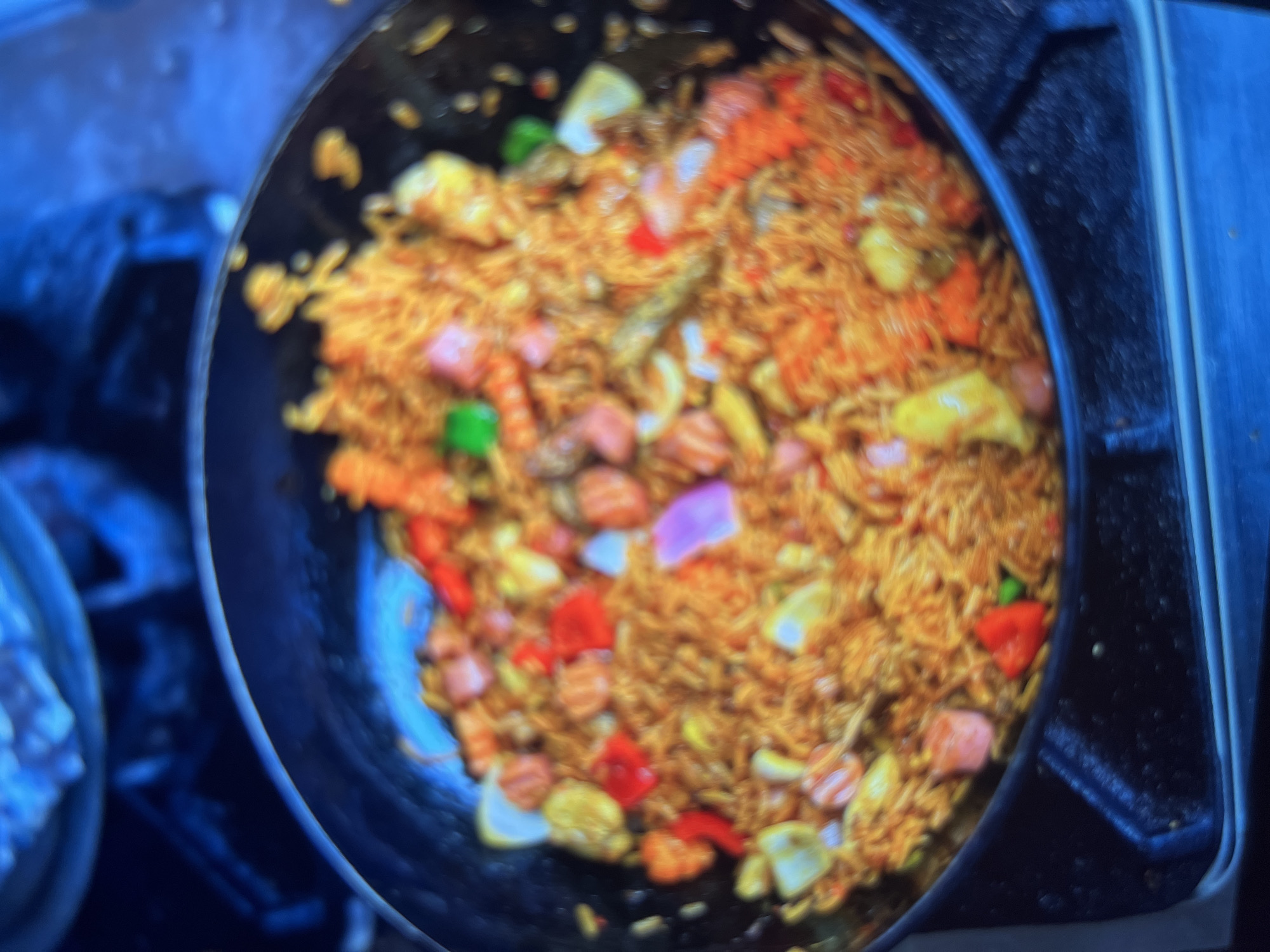 Food and fashion content from a night in Abuja