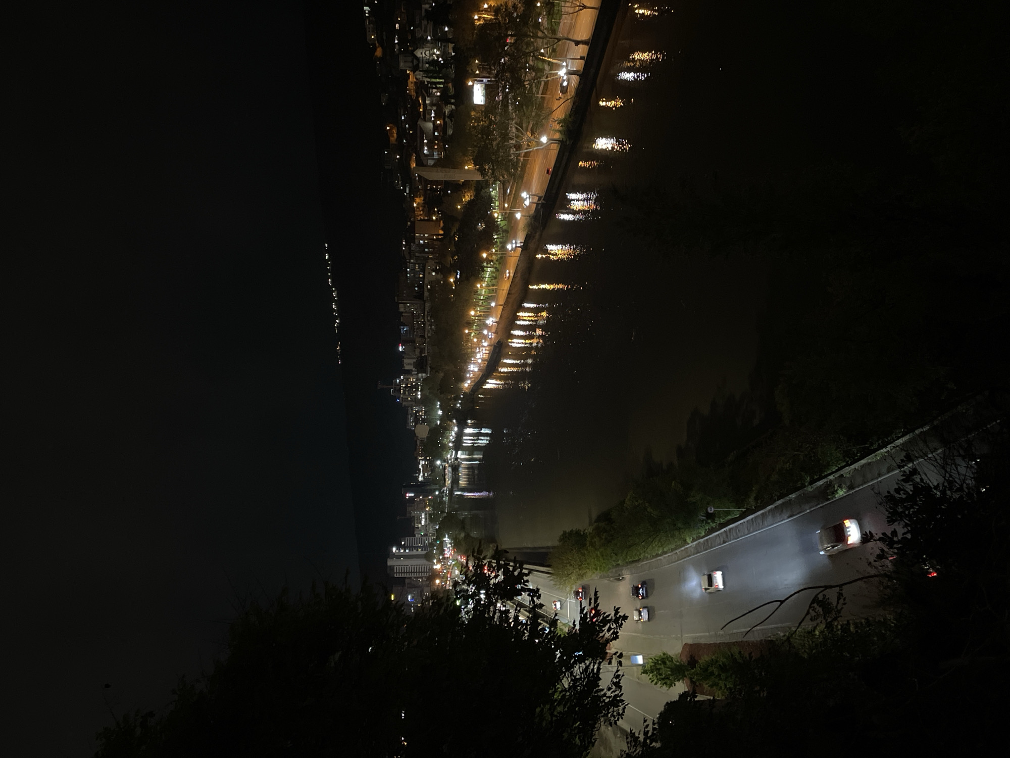 Nighttime urban scenes documented across Tbilisi in eight-minute span