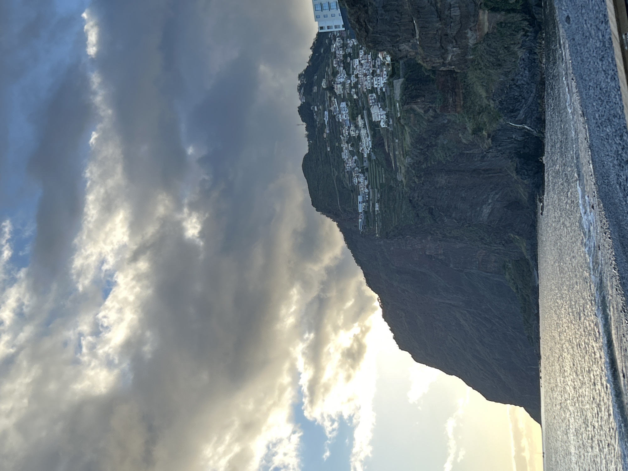 Terraced cliffs and white buildings captured in Câmara de Lobos