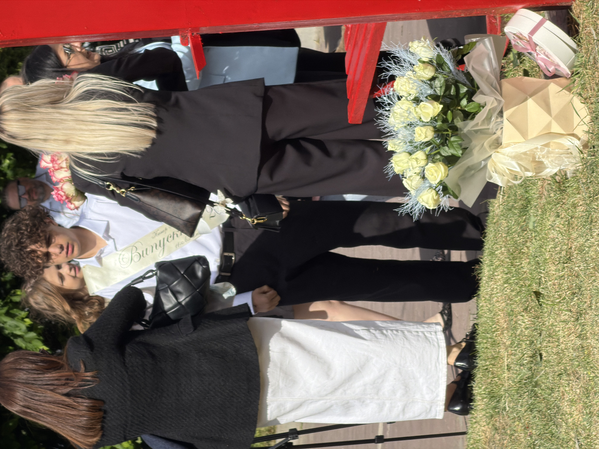 Traditional gathering observed near Ternopil landmark sign