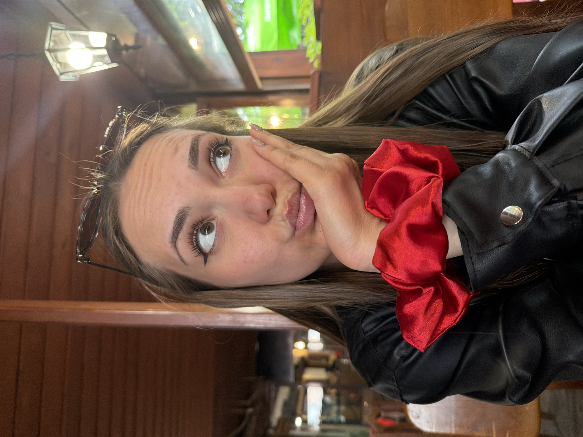 Couple enjoys casual lunch at Bulgarian restaurant with cat