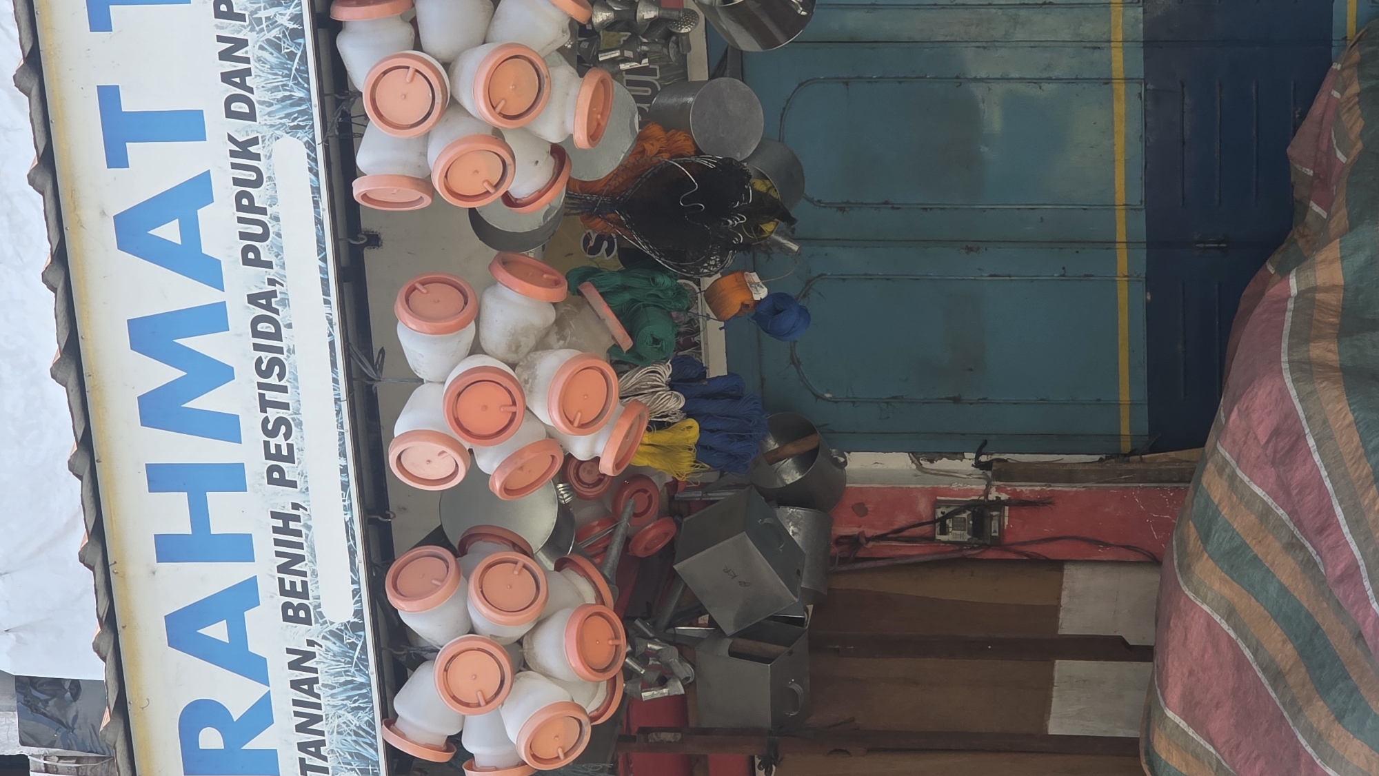 Morning market and street activity observed in Teungoh Baro