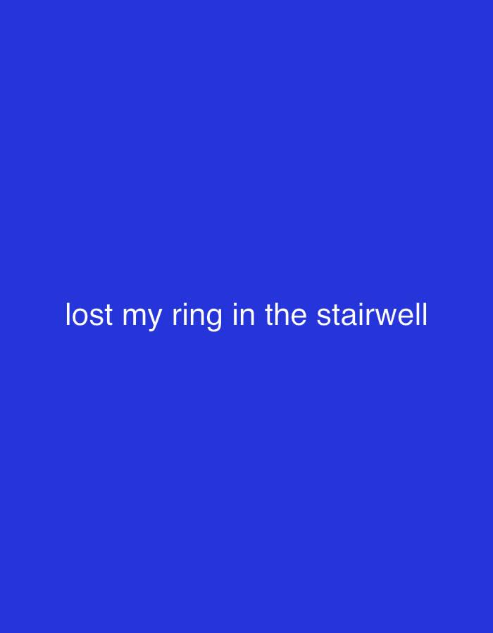 Ring Lost in NYC Stairwell Early Sunday Morning