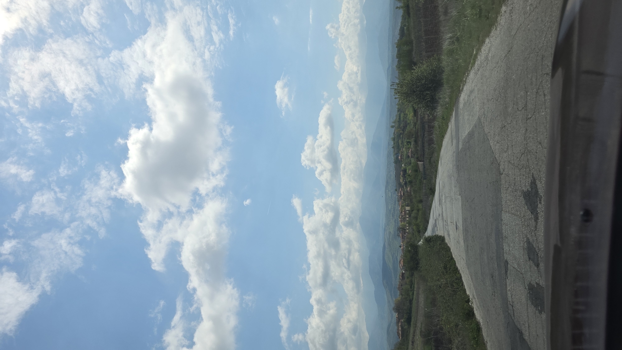 Rural road journey documented in Harsovo, Bulgaria