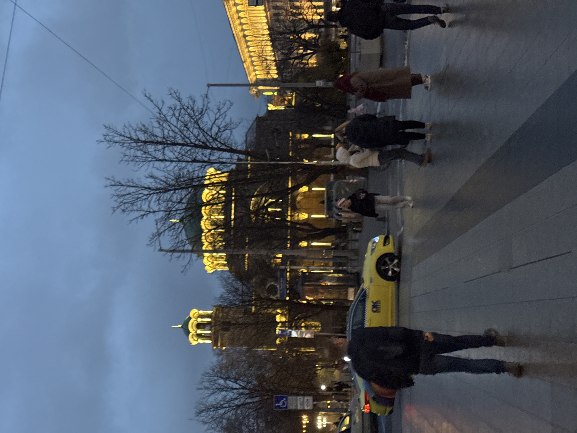 Evening scenes captured around Sofia's landmarks and venues