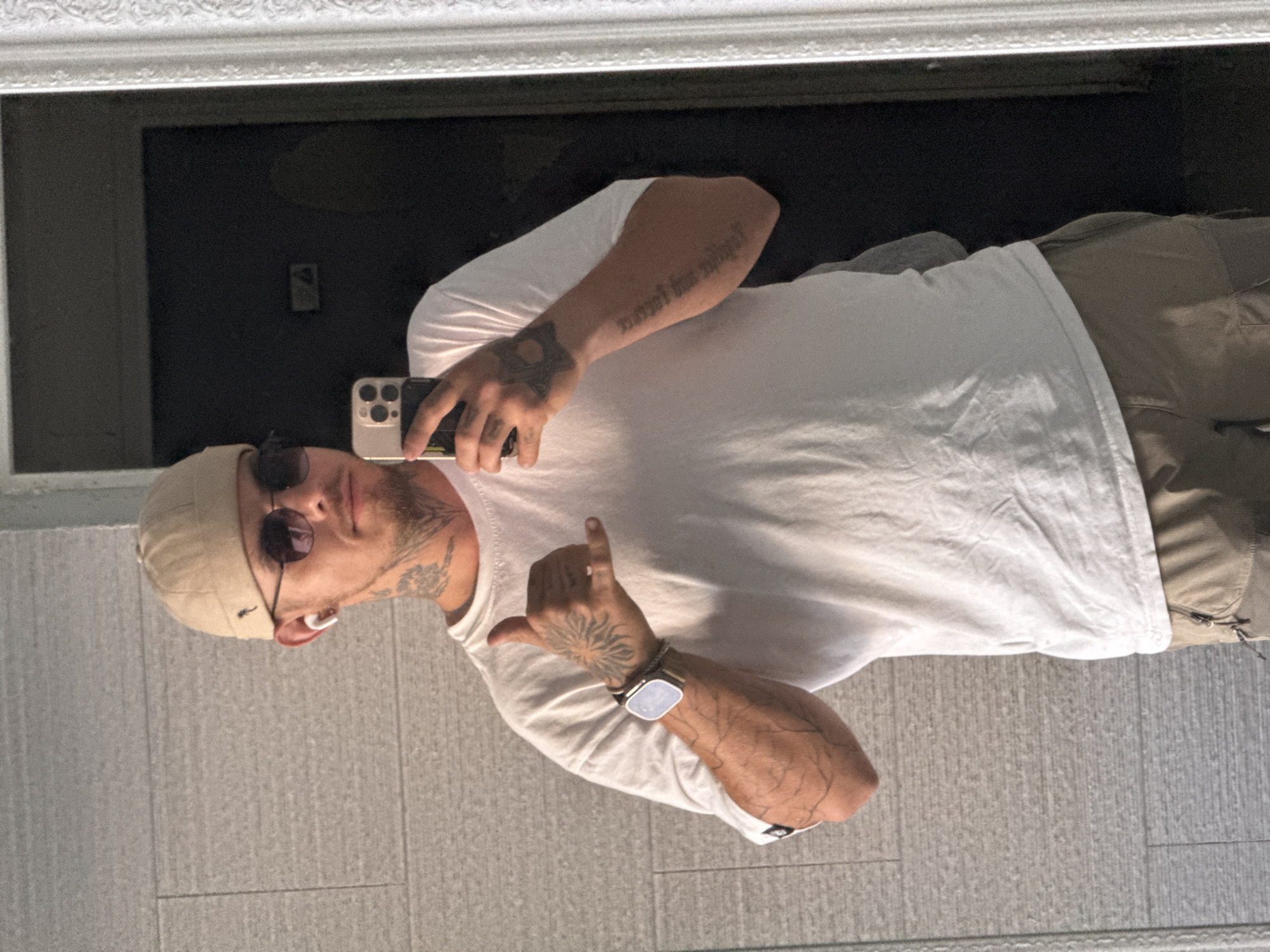 Mirror selfie in Hadera bathroom