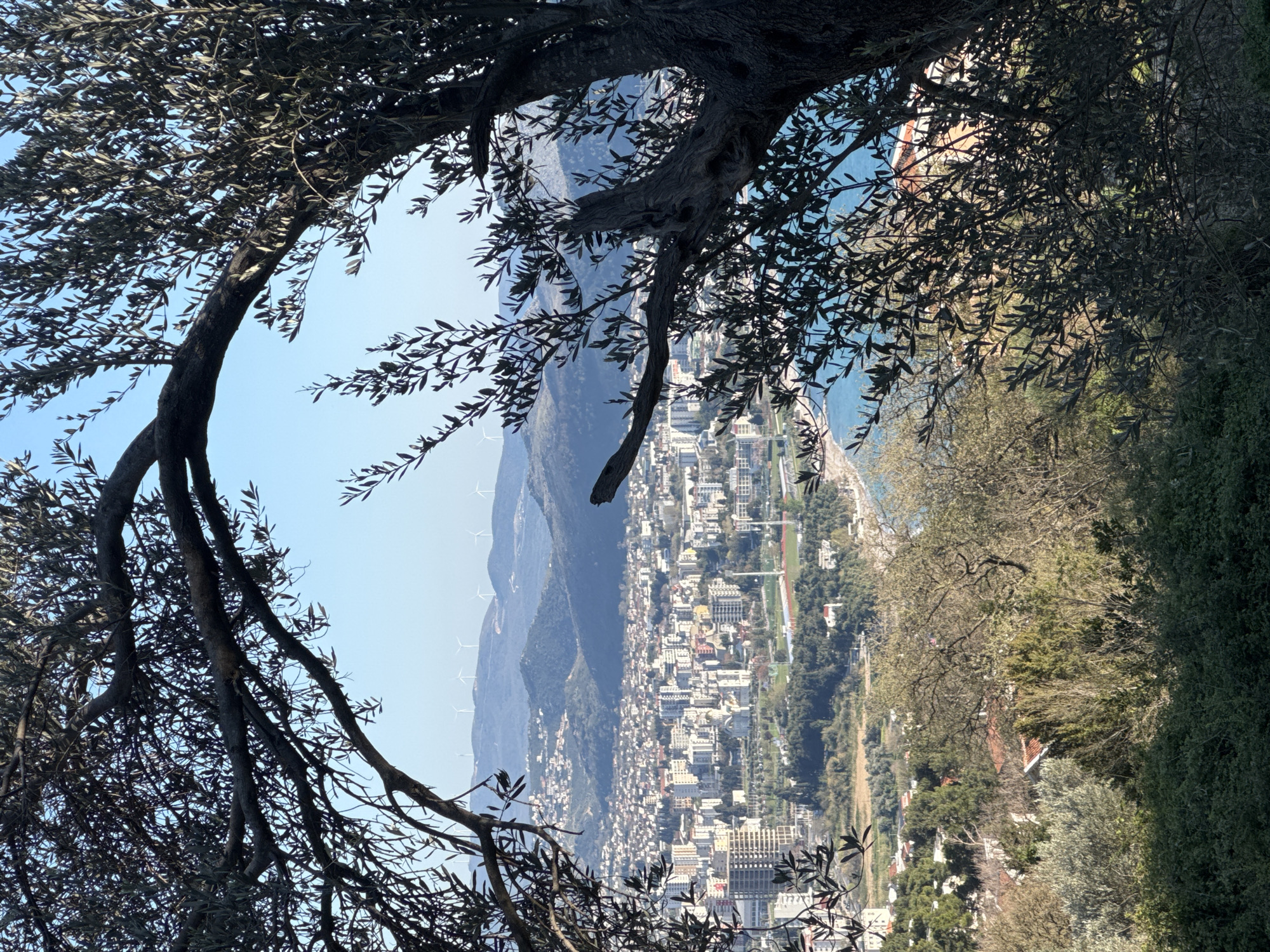 Elevated view of coastal Šušanj, Montenegro documented