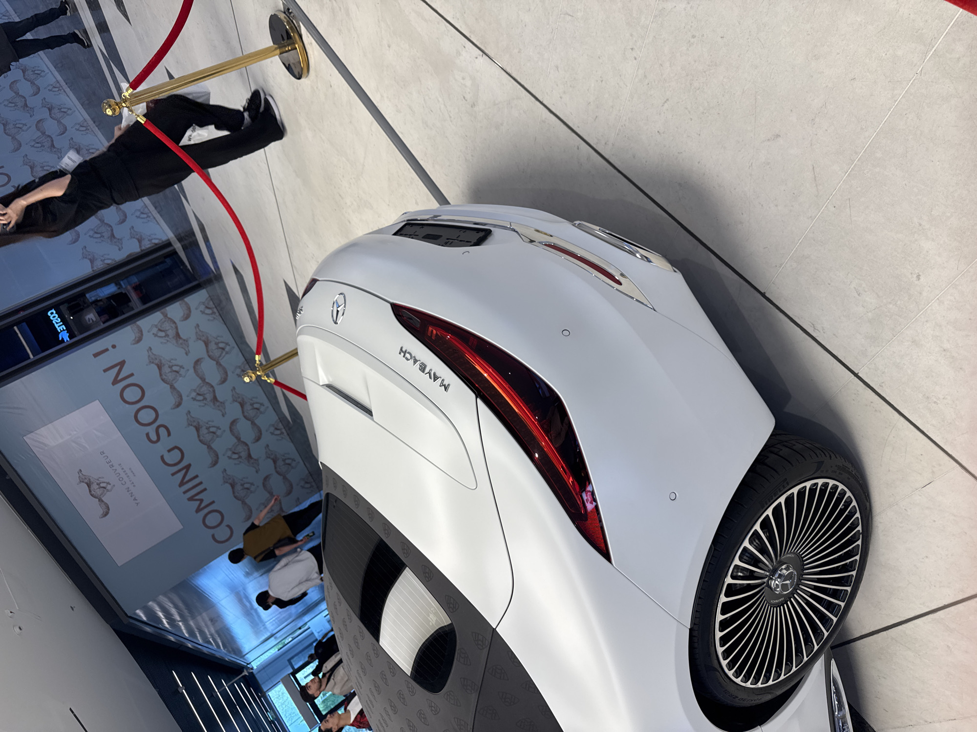 Luxury Maybach on display at Tashkent shopping mall