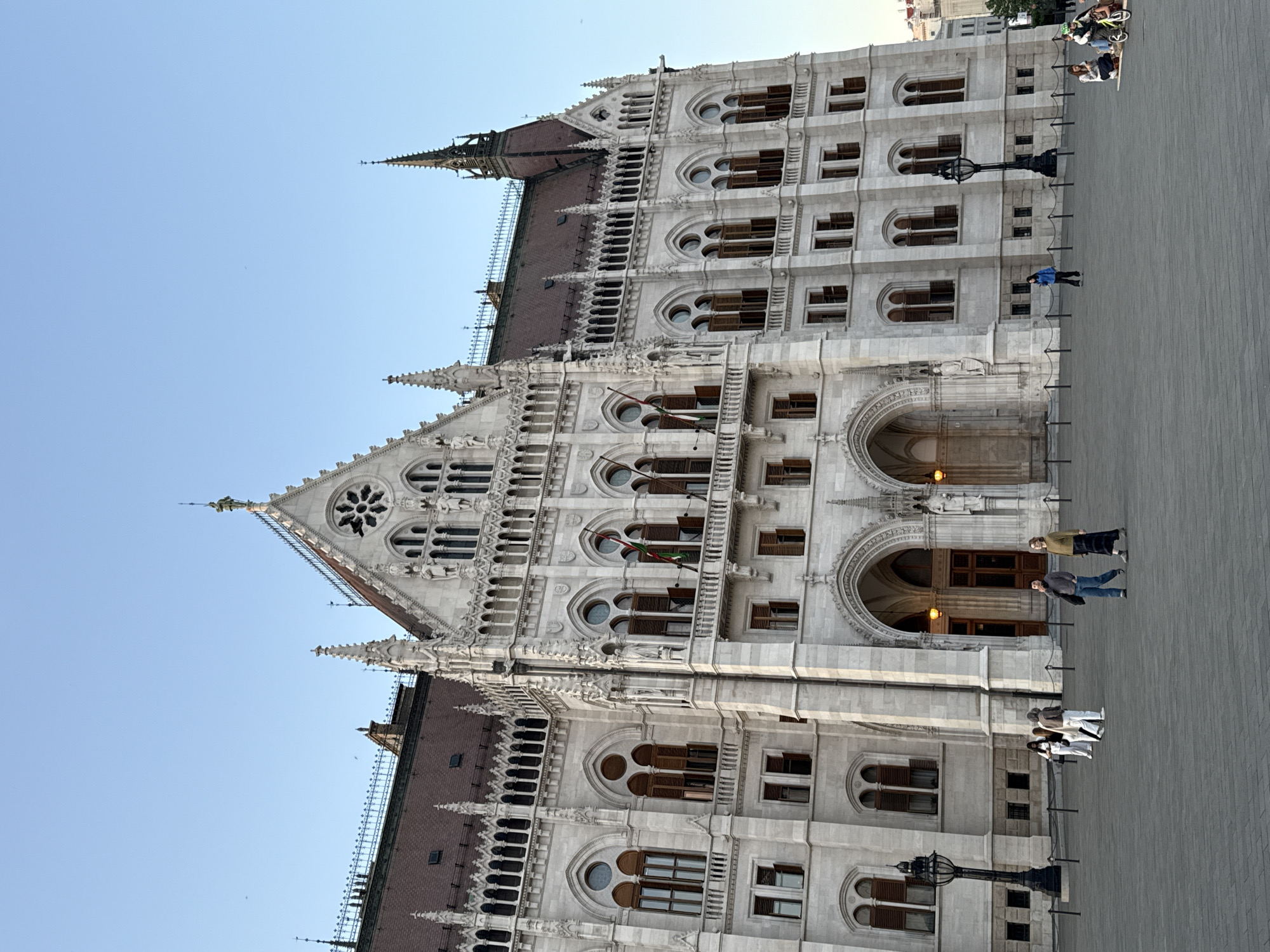 Evening documentation of Budapest Parliament Building and Danube landmarks