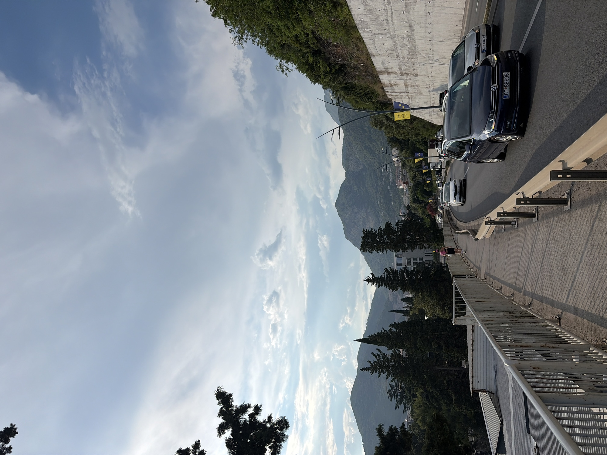 Budva's beaches packed on a sunny summer afternoon