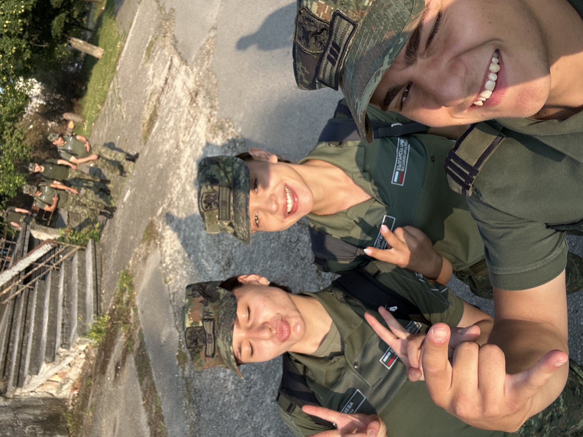 Military uniforms, selfies, and summer skies in Veliko Tarnovo
