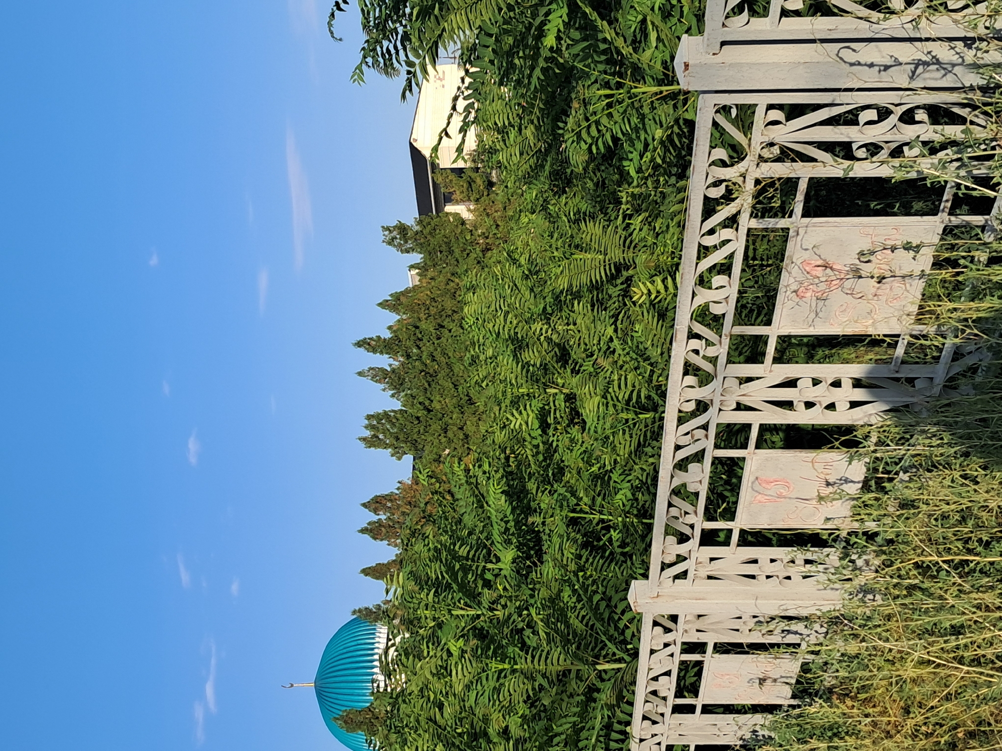 Afternoon stroll through Shymkent streets, mosque and everyday life