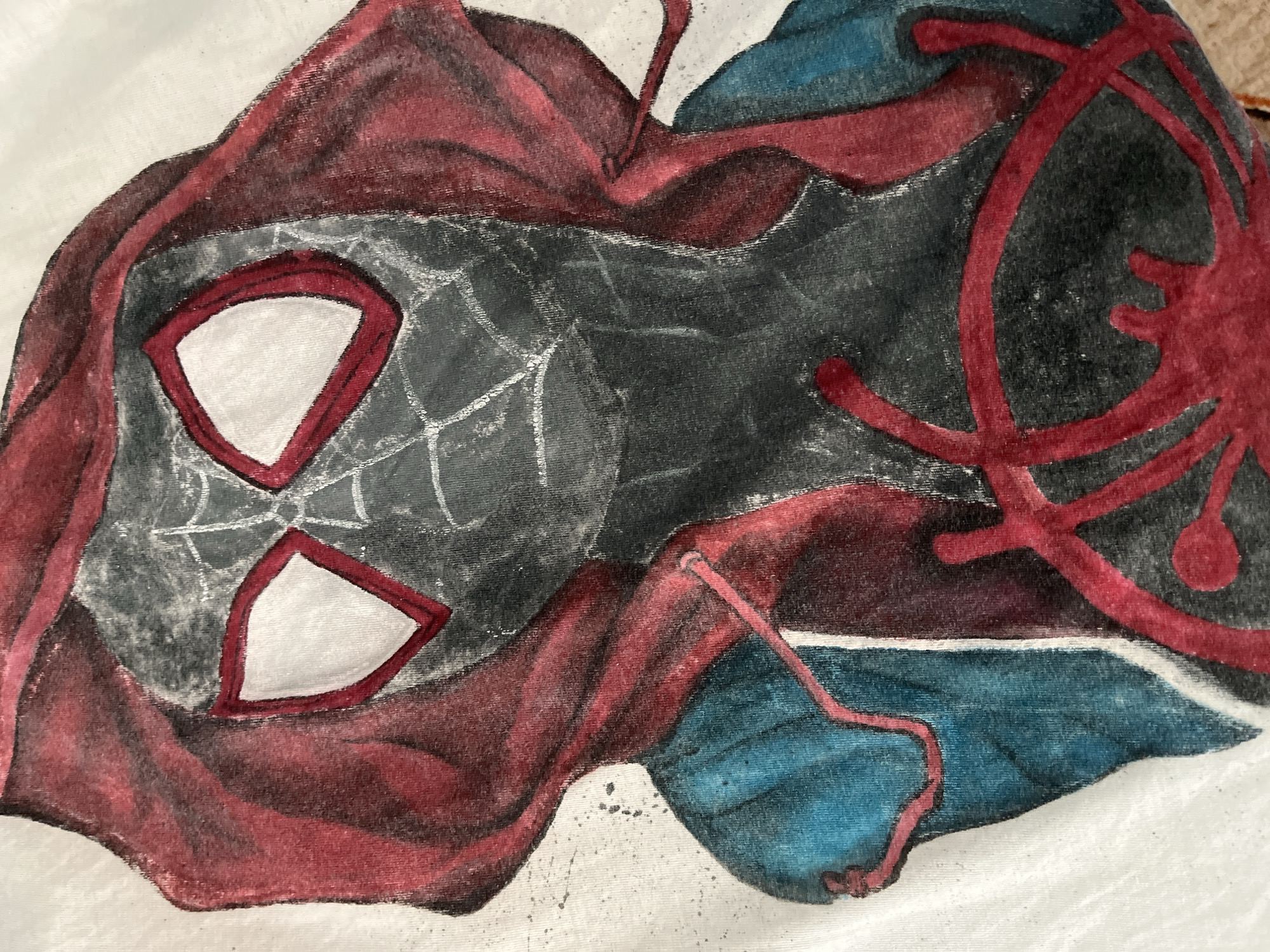 Miles Morales Spider-Man mask drawing spotted in Varna