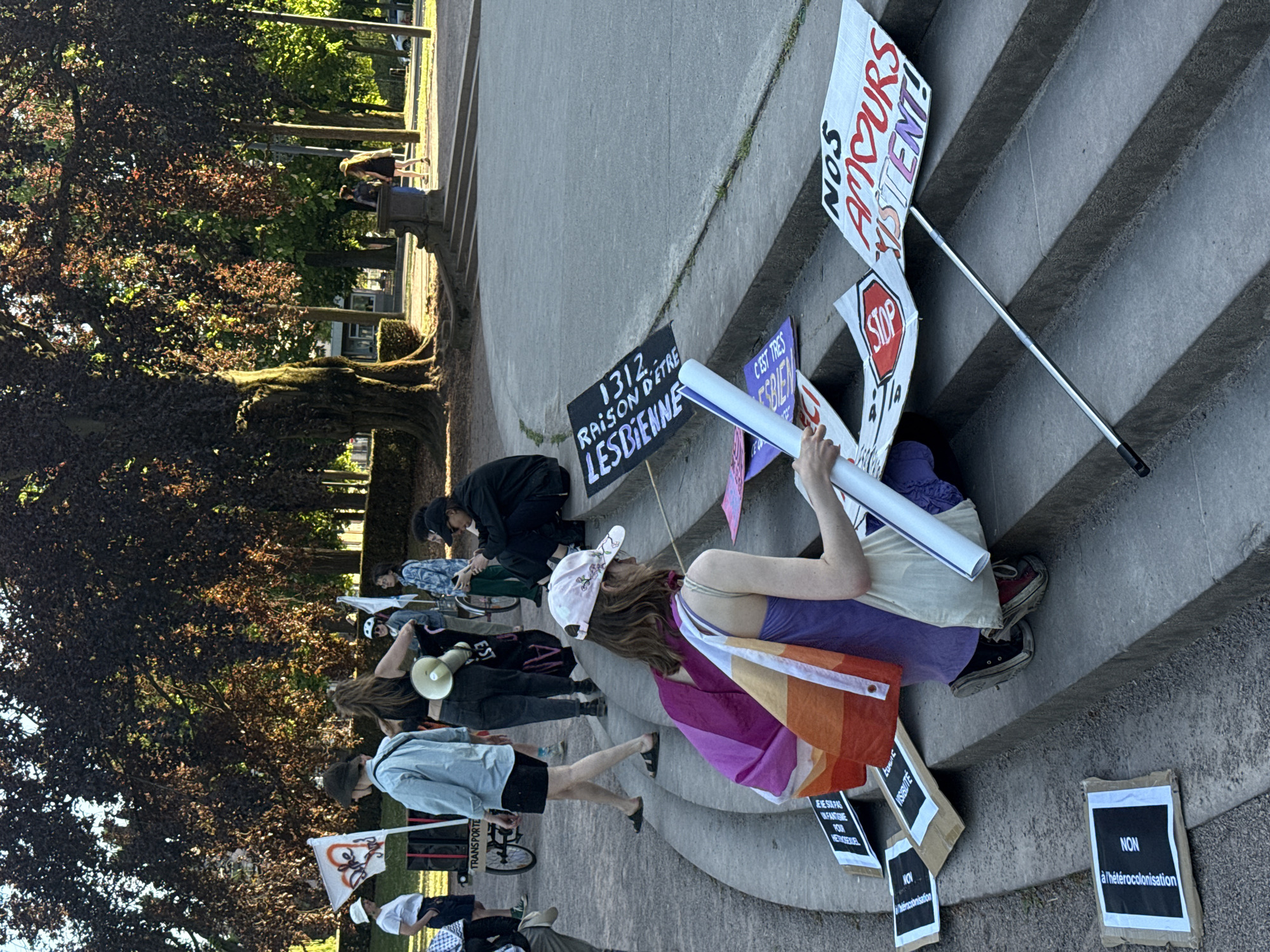 Lesbian rights demonstration held in Strasbourg, France