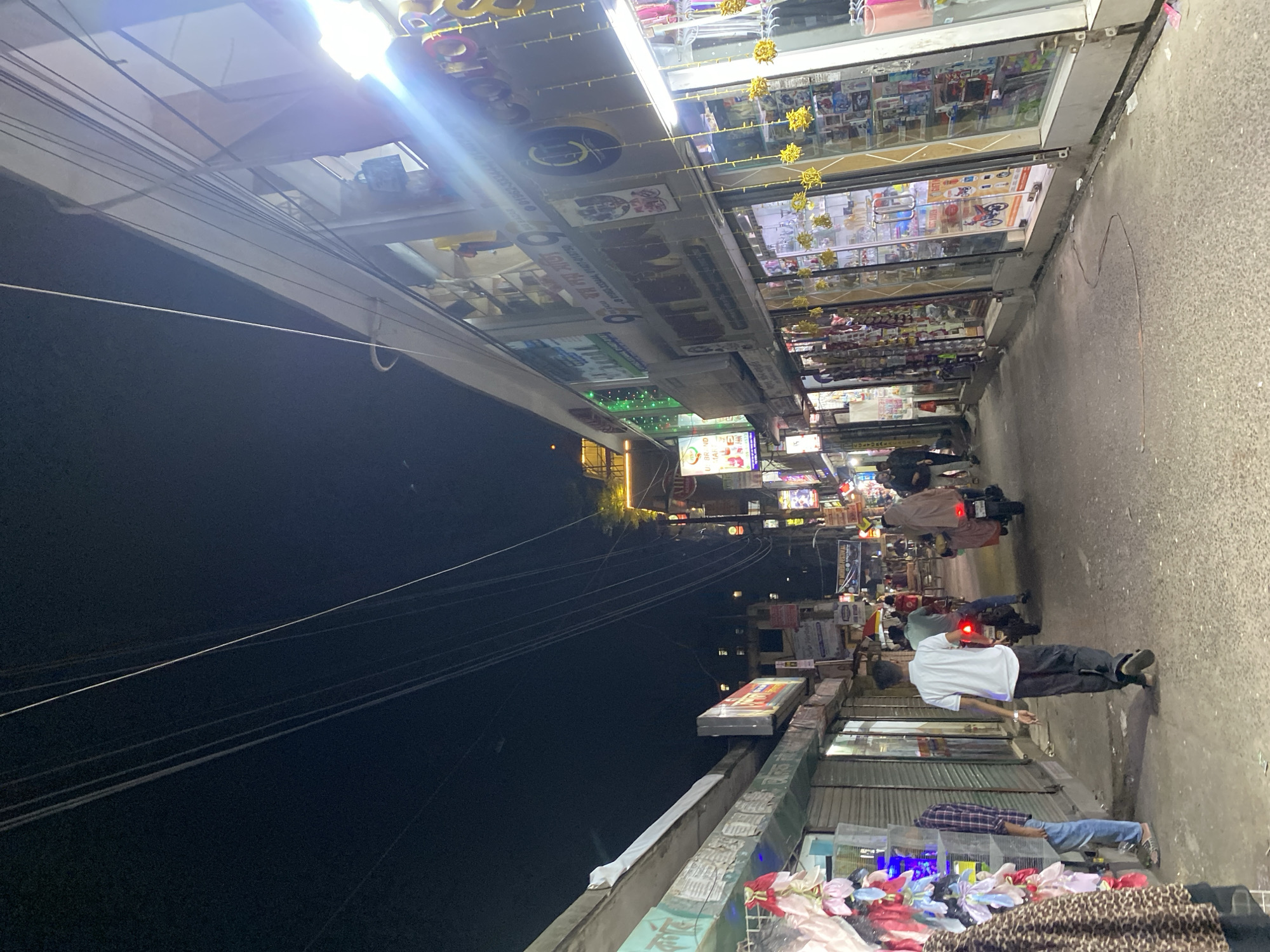 Dhaka commercial districts captured with decorative lighting displays