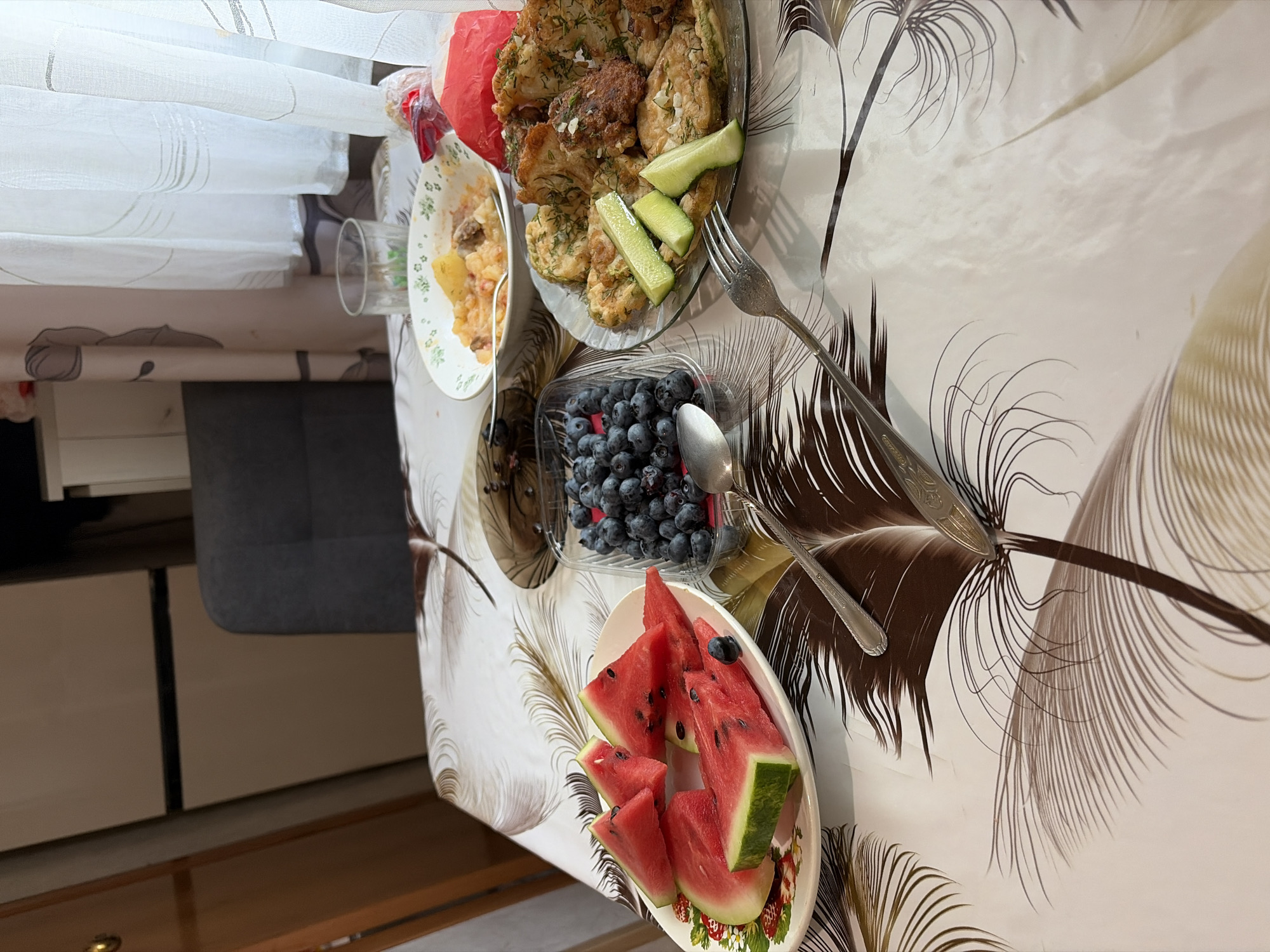 Summer afternoon at home in Tambov, Russia