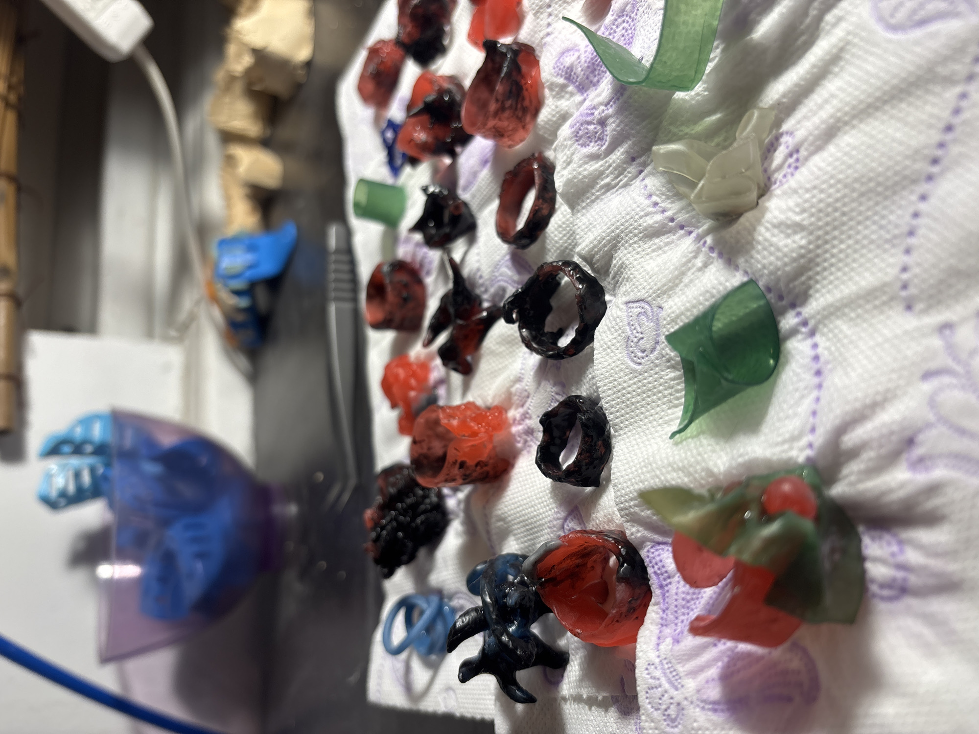 Handmade jewelry prototypes displayed on table in Sofia