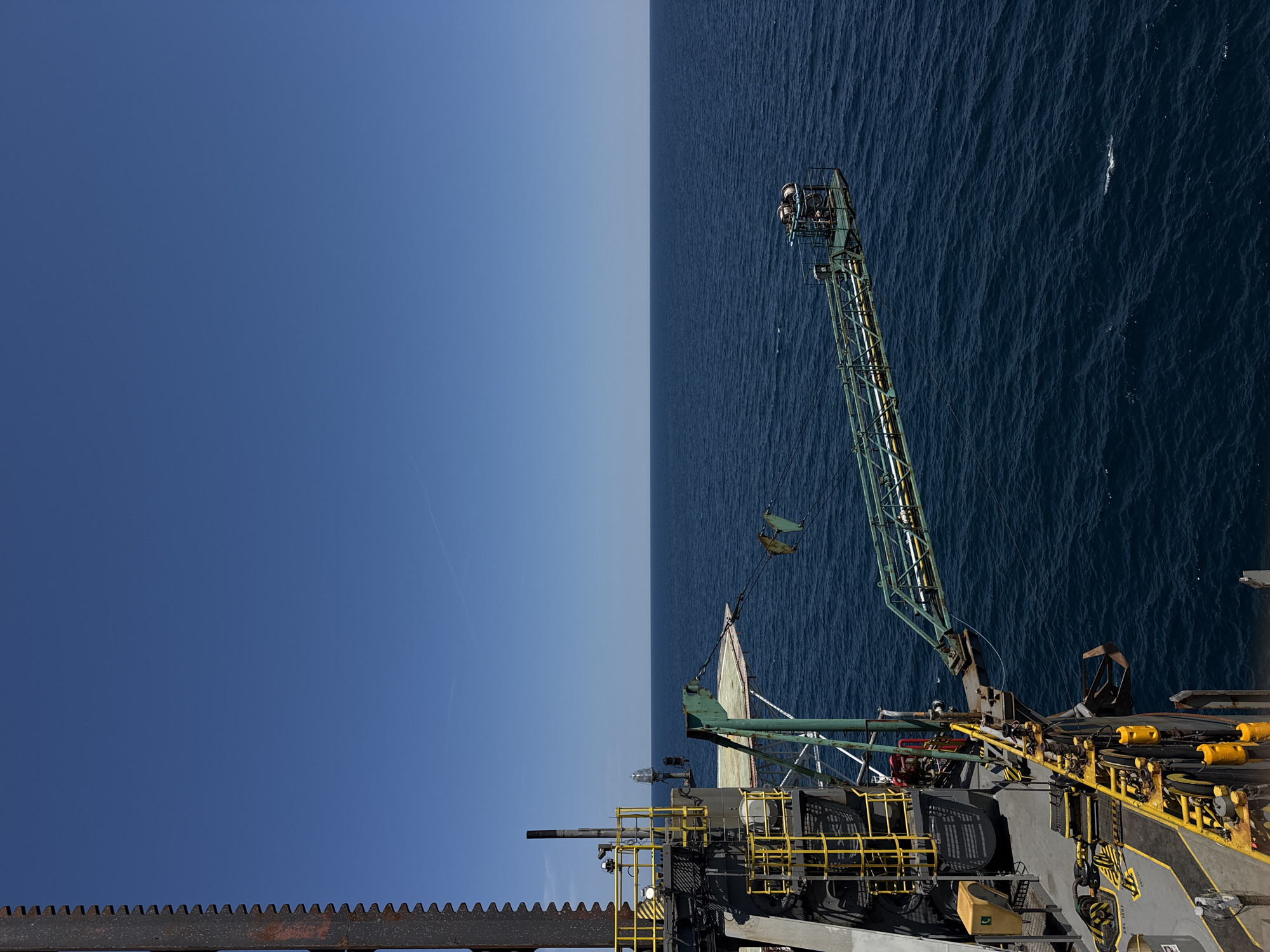 Up-close look at an offshore drilling platform in the Adriatic