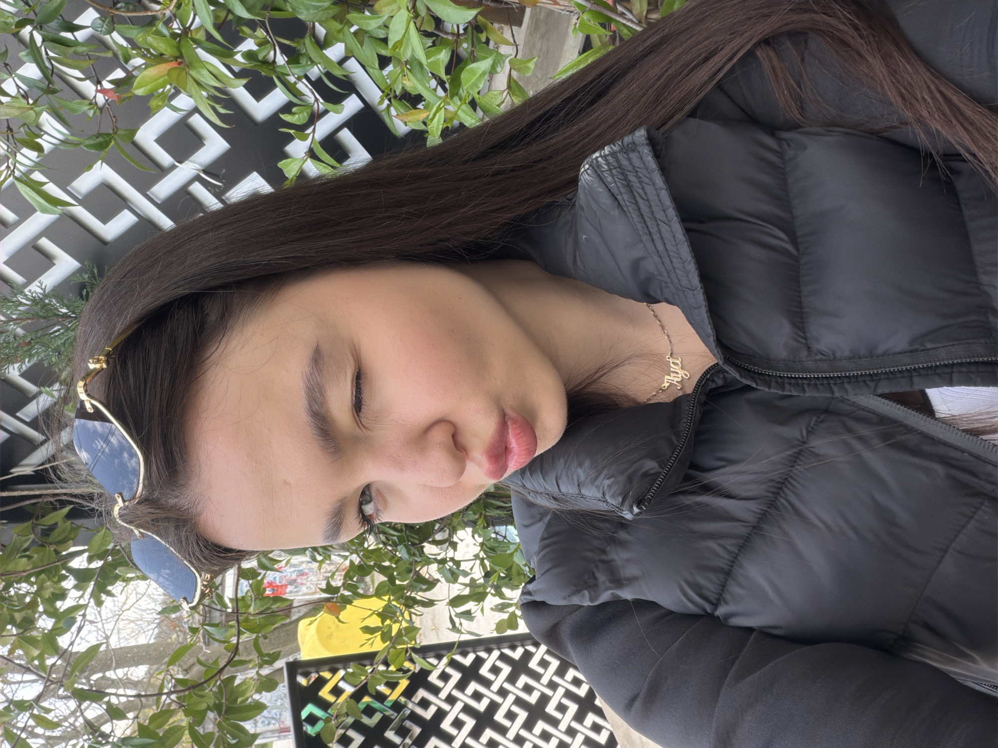 Woman documents zoo visit with selfies in Sandanski, Bulgaria