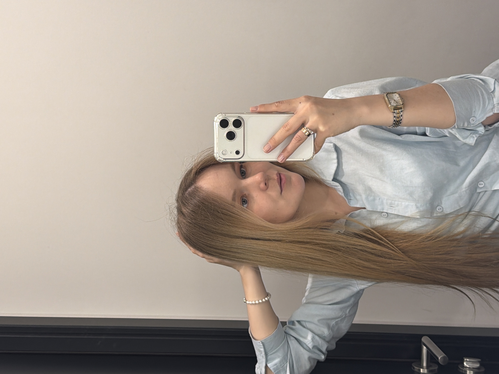 Woman Takes Bathroom Selfie in Izhevsk, Russia