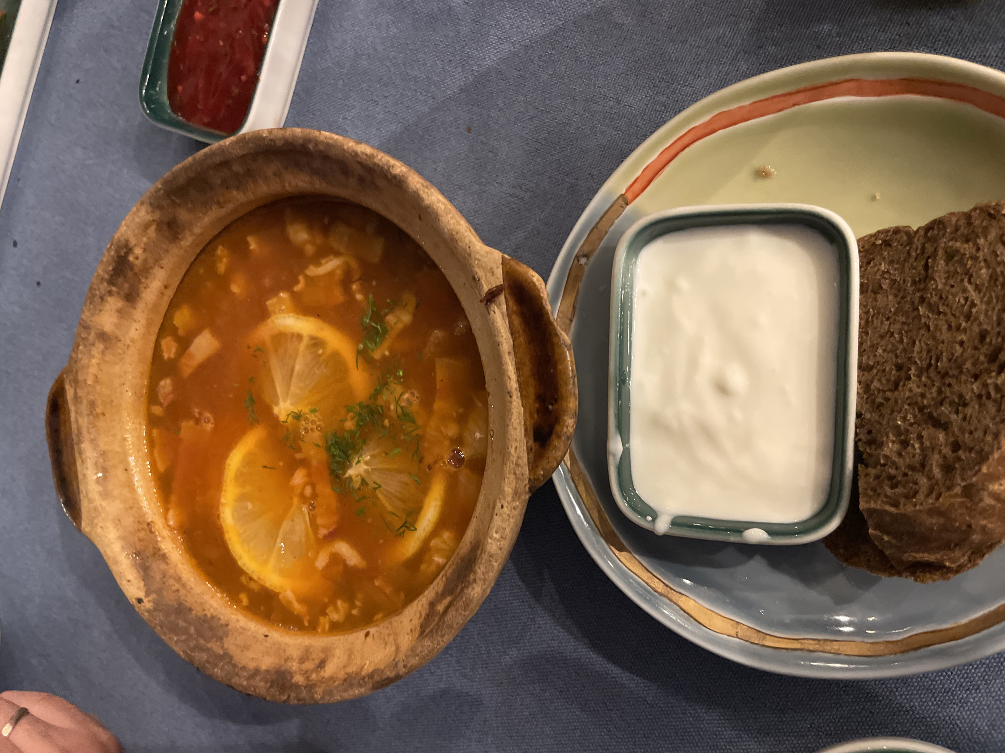 Russian cuisine dining experience captured at Vietnam restaurant