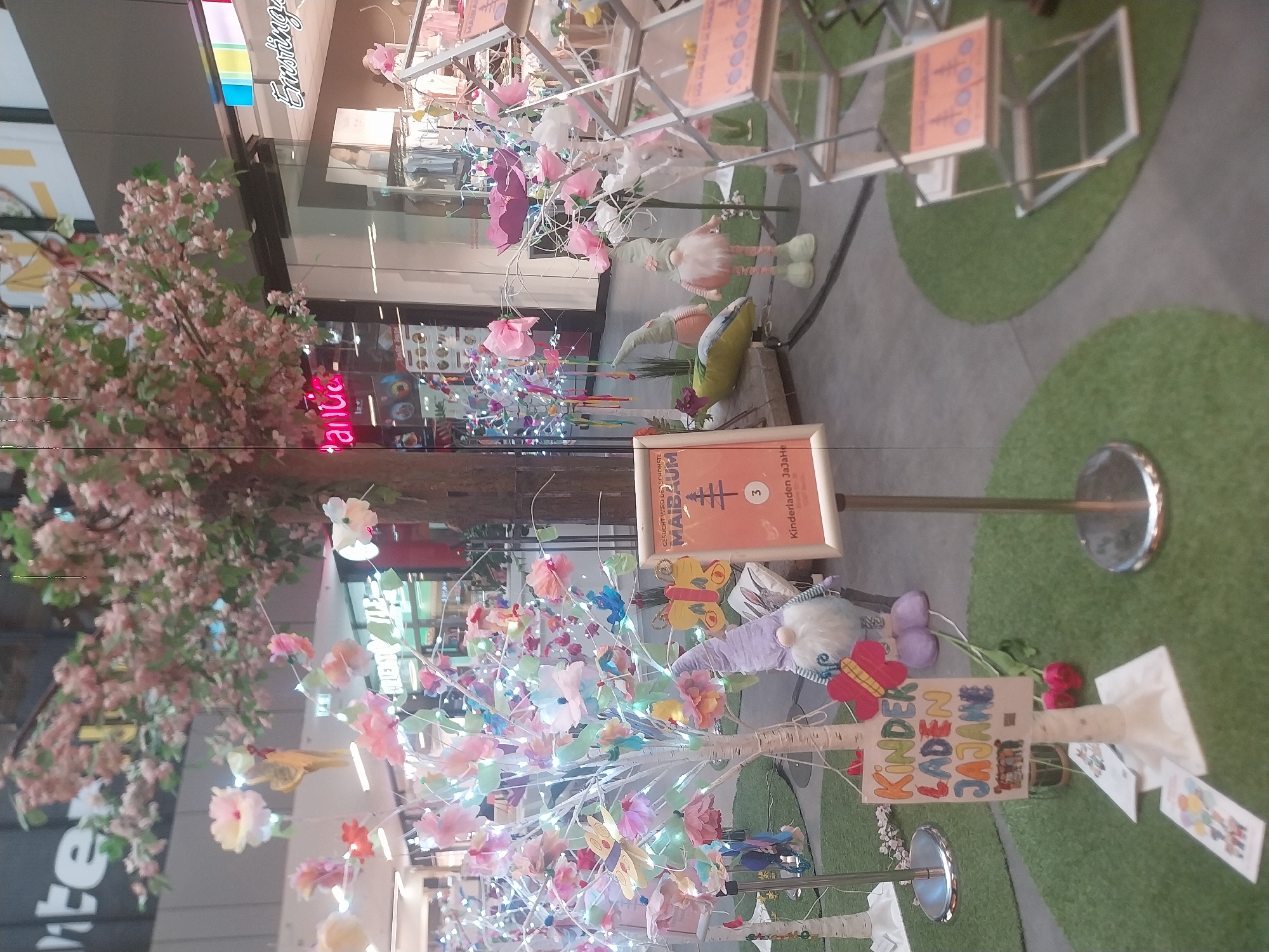 Berlin scenes: decorated mall and sandy playground documented