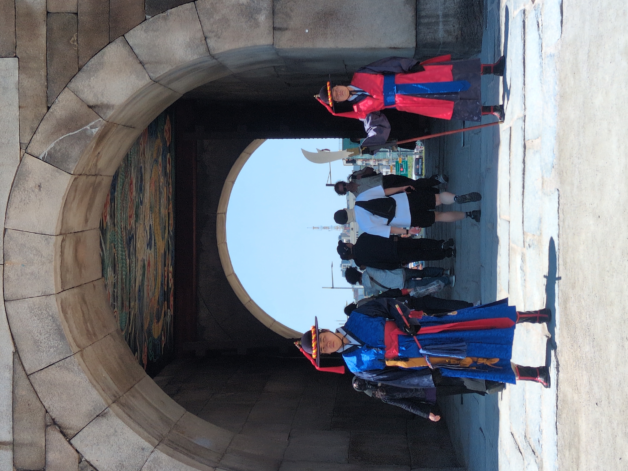 Traditional Korean guard ceremonies documented at Seoul palaces