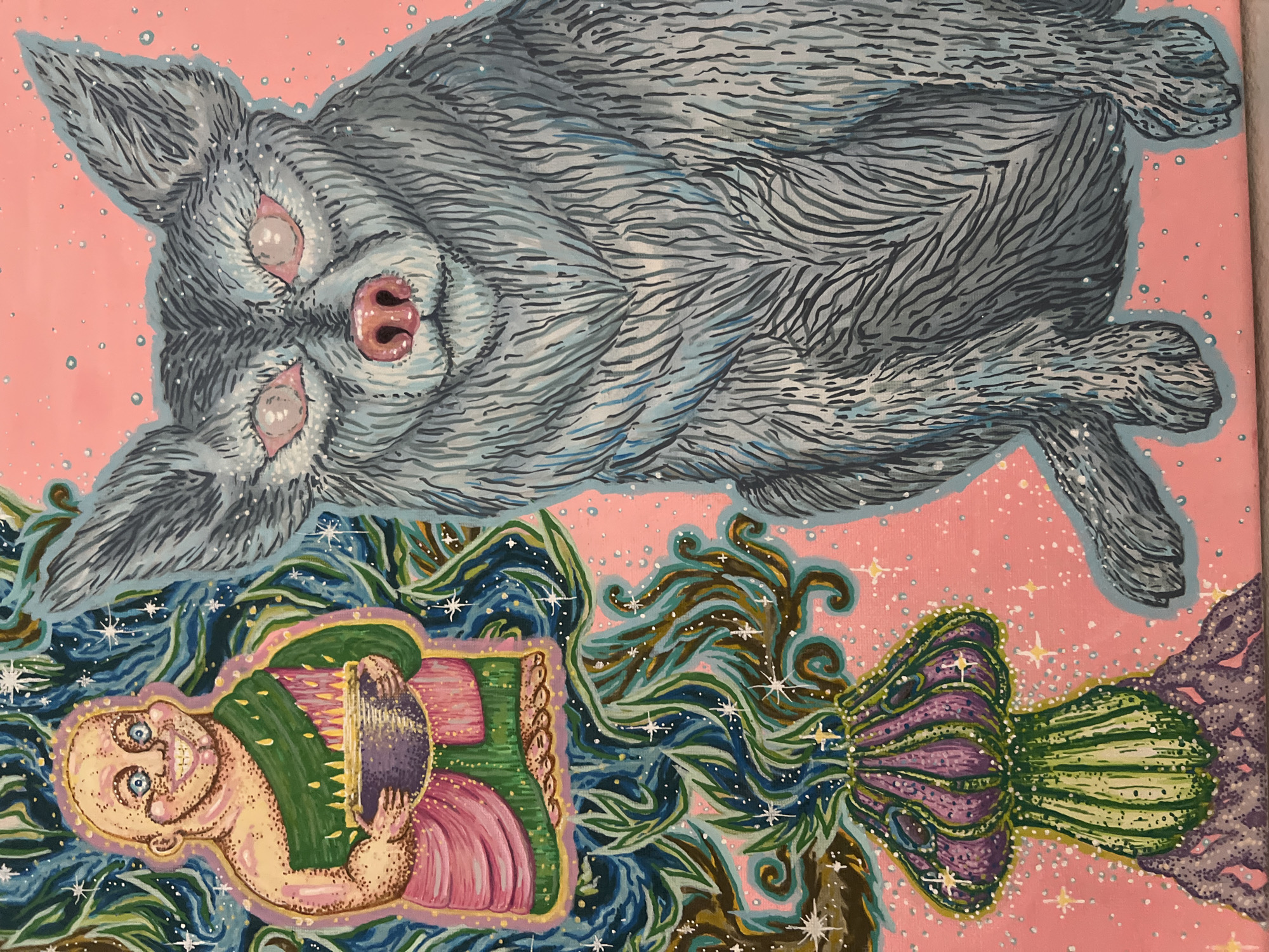 Art gallery visit in Karon features surreal paintings and bonsai